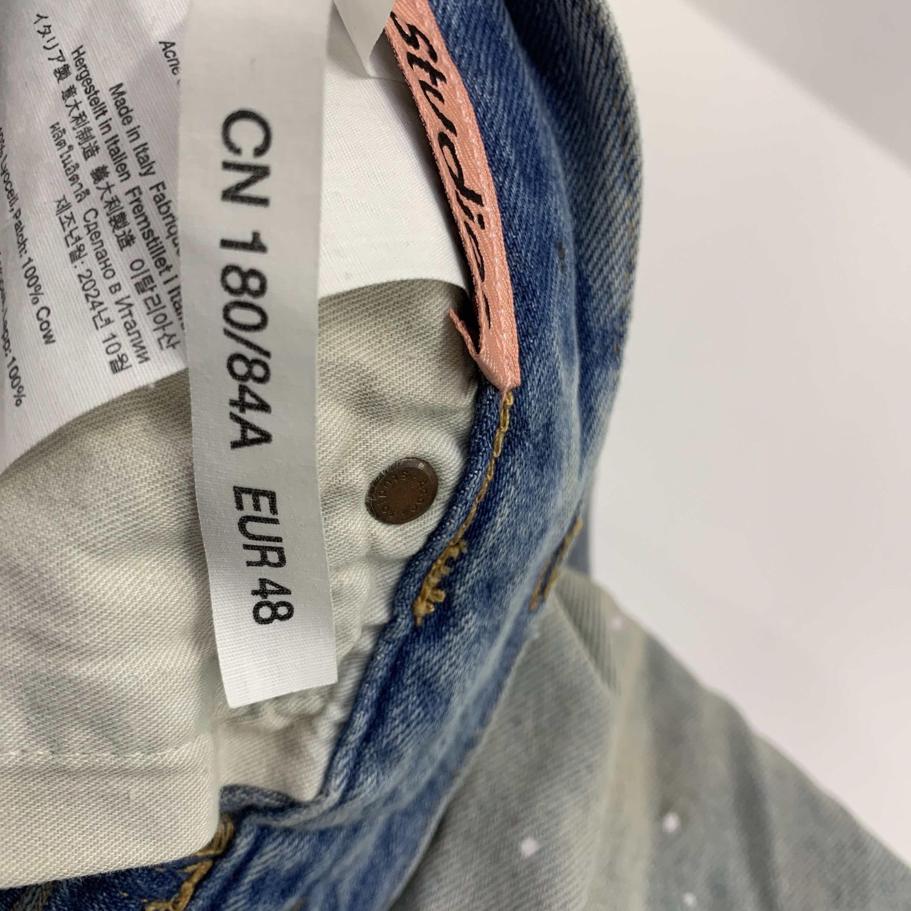 Acne Studios Acne Studios Painted 2023M Denim Jeans 32 Size US 32 / EU 48 - 3 Thumbnail