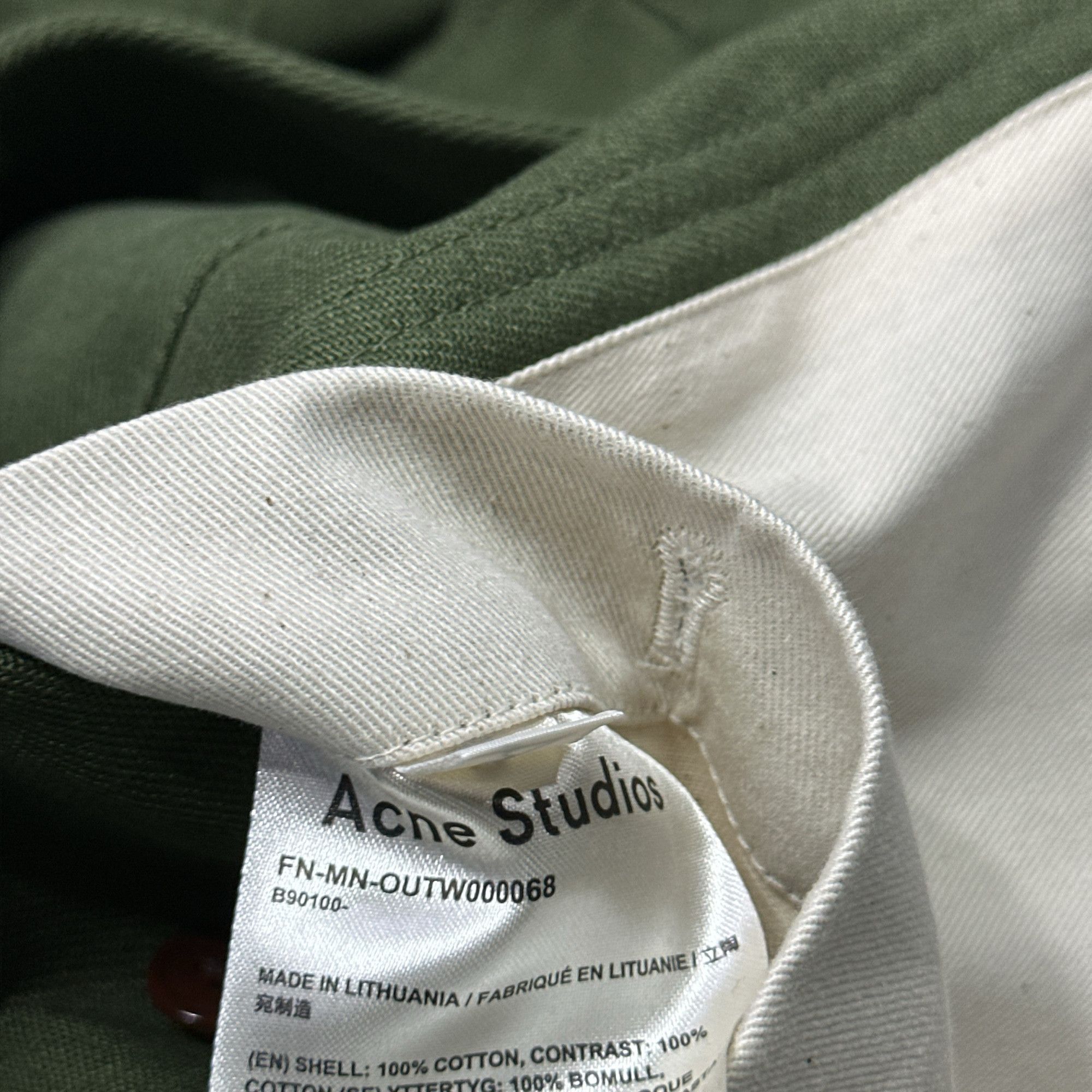 Acne Studios Acne Studios Cotton Twill Chore Jacket 48 Size US M / EU 48-50 / 2 - 5 Thumbnail