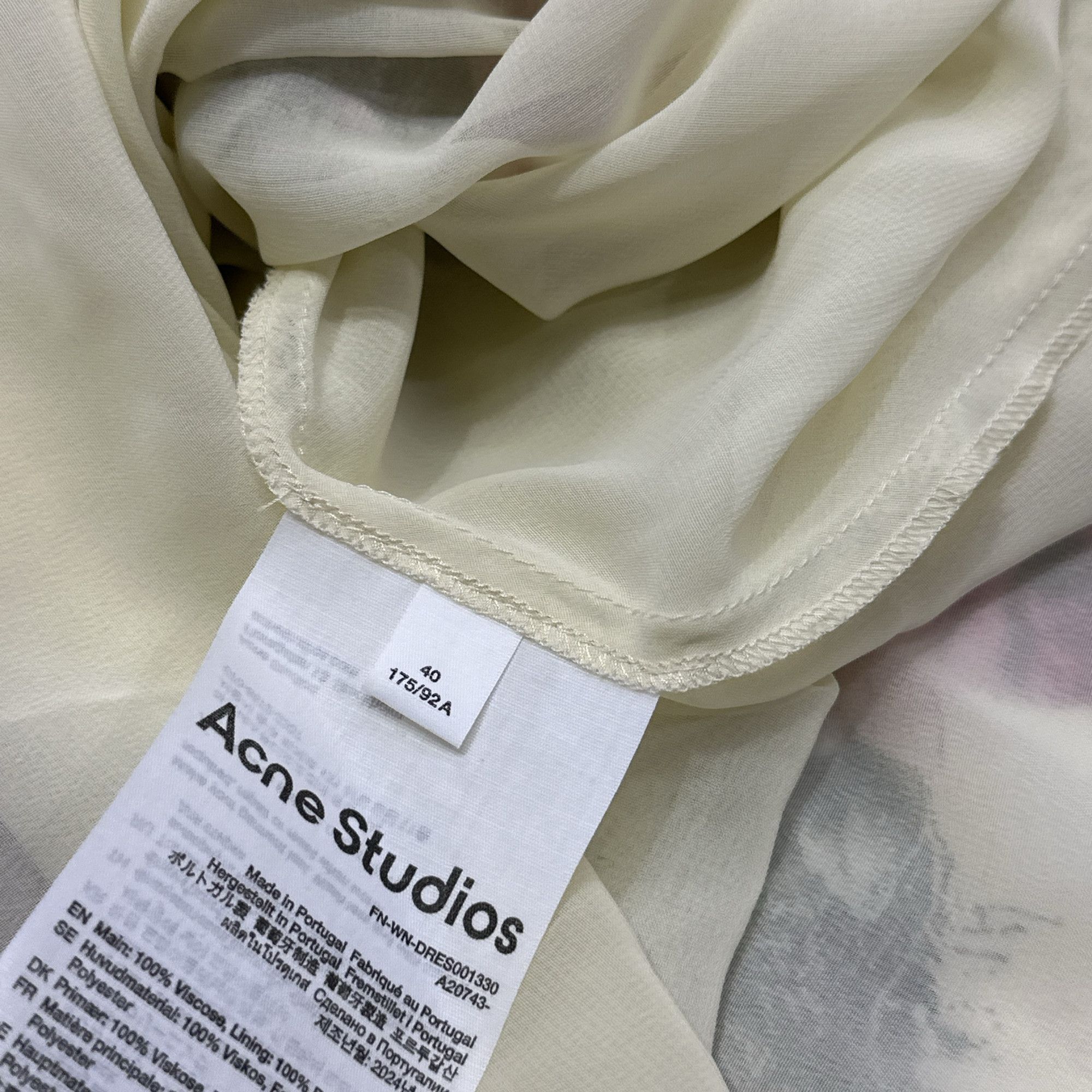 Acne Studios Acne Studios Floral Cutout Asymmetric Dress 40 Size M / US 6-8 / IT 42-44 - 6 Thumbnail