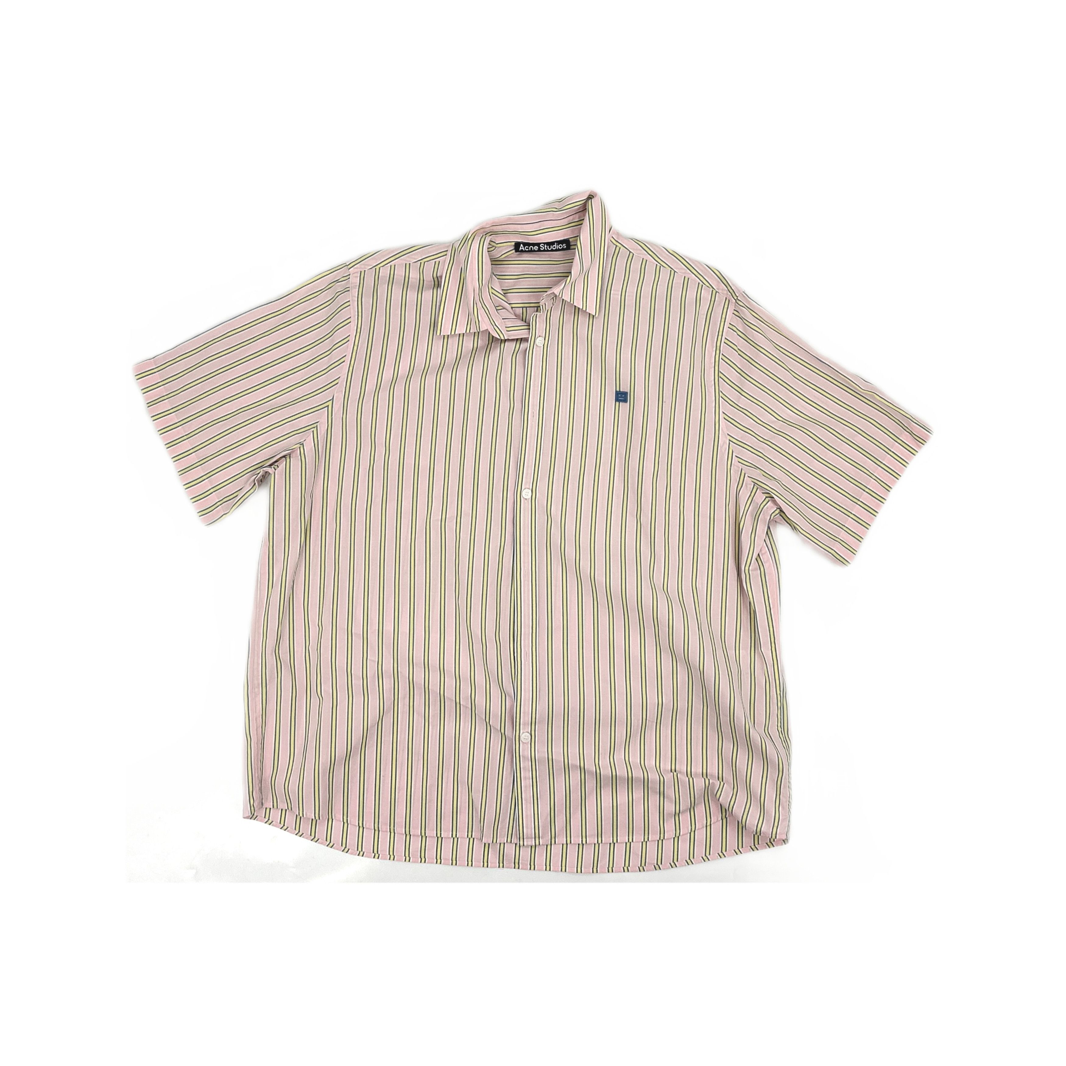 Acne Studios Acne Studios Striped Face Patch Polo Shirt Size M Size US M / EU 48-50 / 2 - 2 Thumbnail
