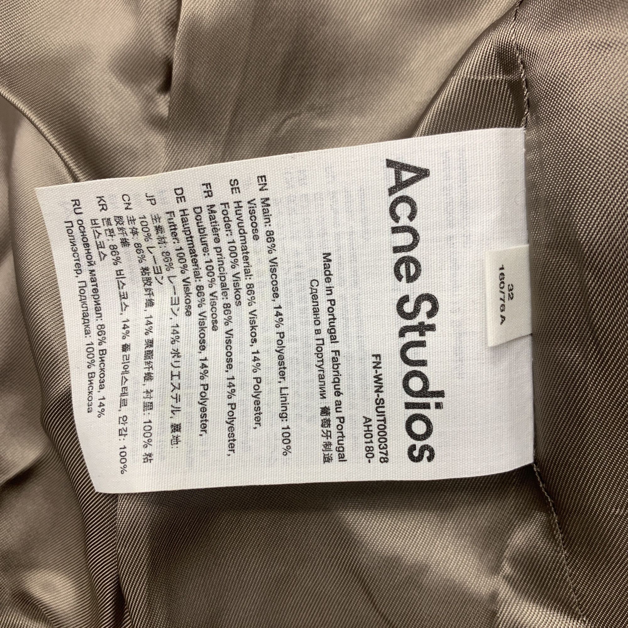 Acne Studios Acne Studios Checked Single-Breasted Blazer 32 Size XXS / US 00 / IT 34 - 3 Thumbnail