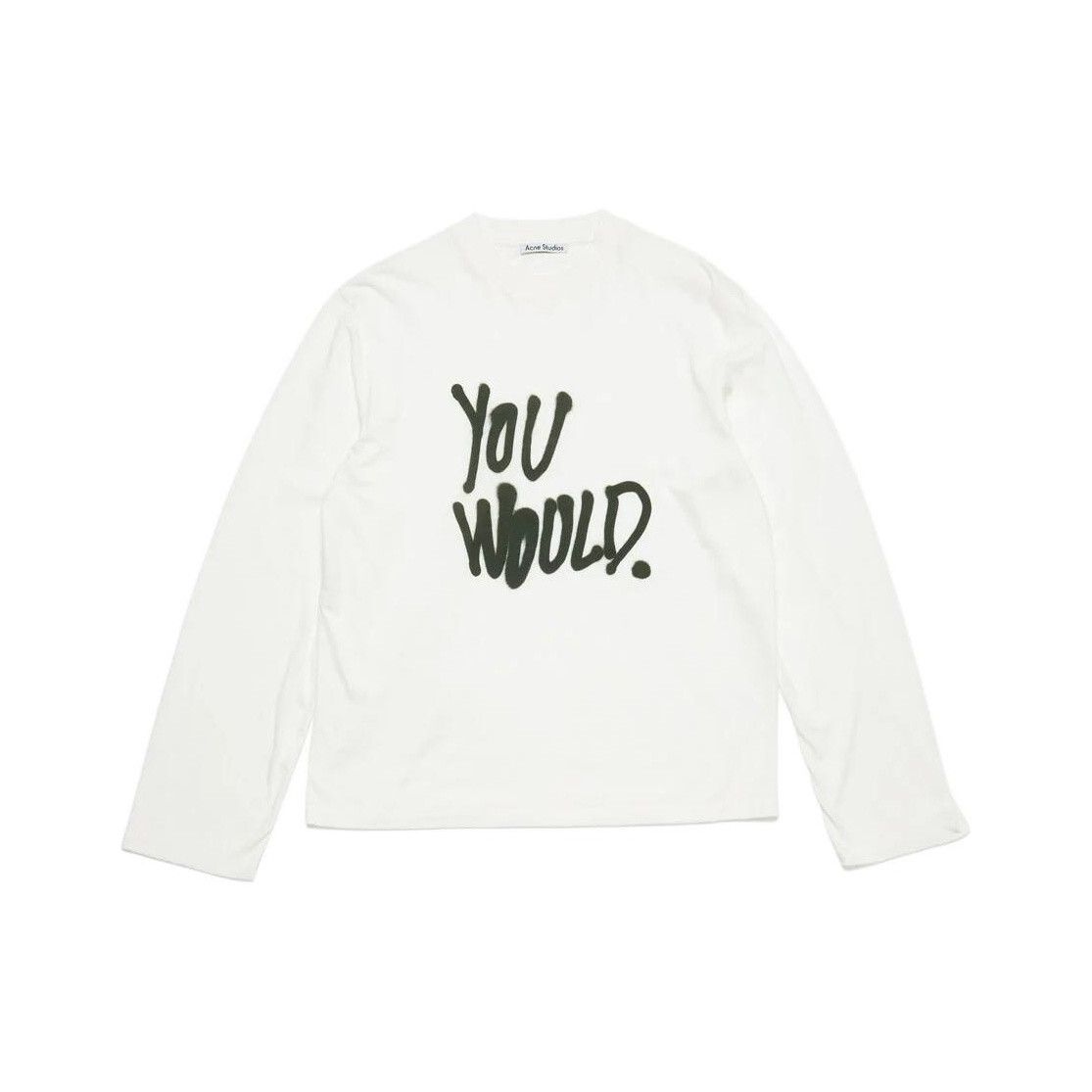 Acne Studios Acne Studios YOU WOULD. Graphic Long Sleeve T-Shirt XS Size US XS / EU 42 / 0 - 2 Thumbnail