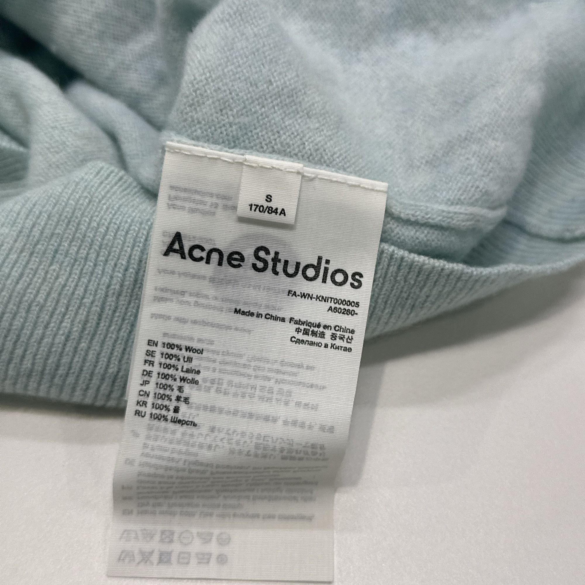Acne Studios Acne Studios Face Logo Wool Cardigan Size S Size S / US 4 / IT 40 - 6 Thumbnail