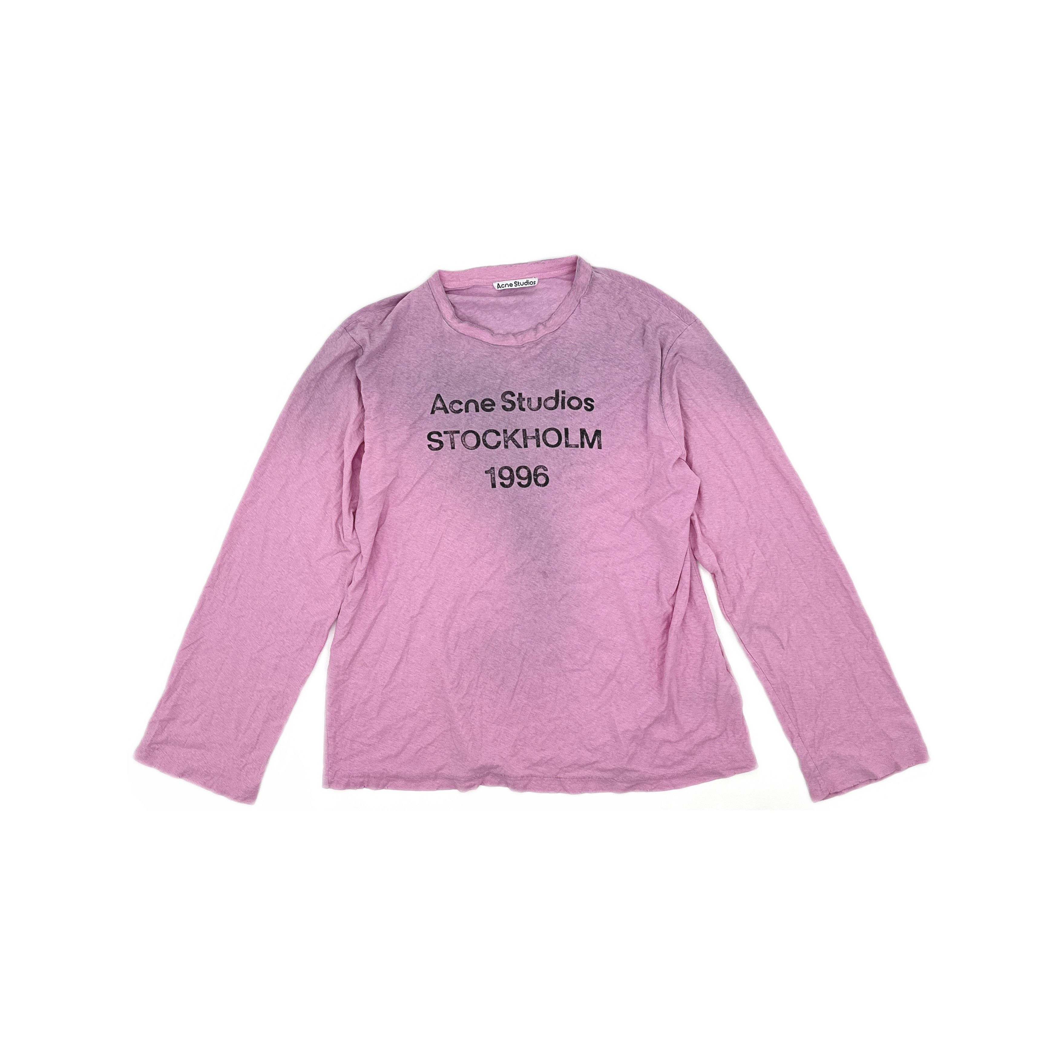 Acne Studios Acne Studios 1996 Logo Distressed LS T-Shirt M Size US M / EU 48-50 / 2 - 2 Thumbnail