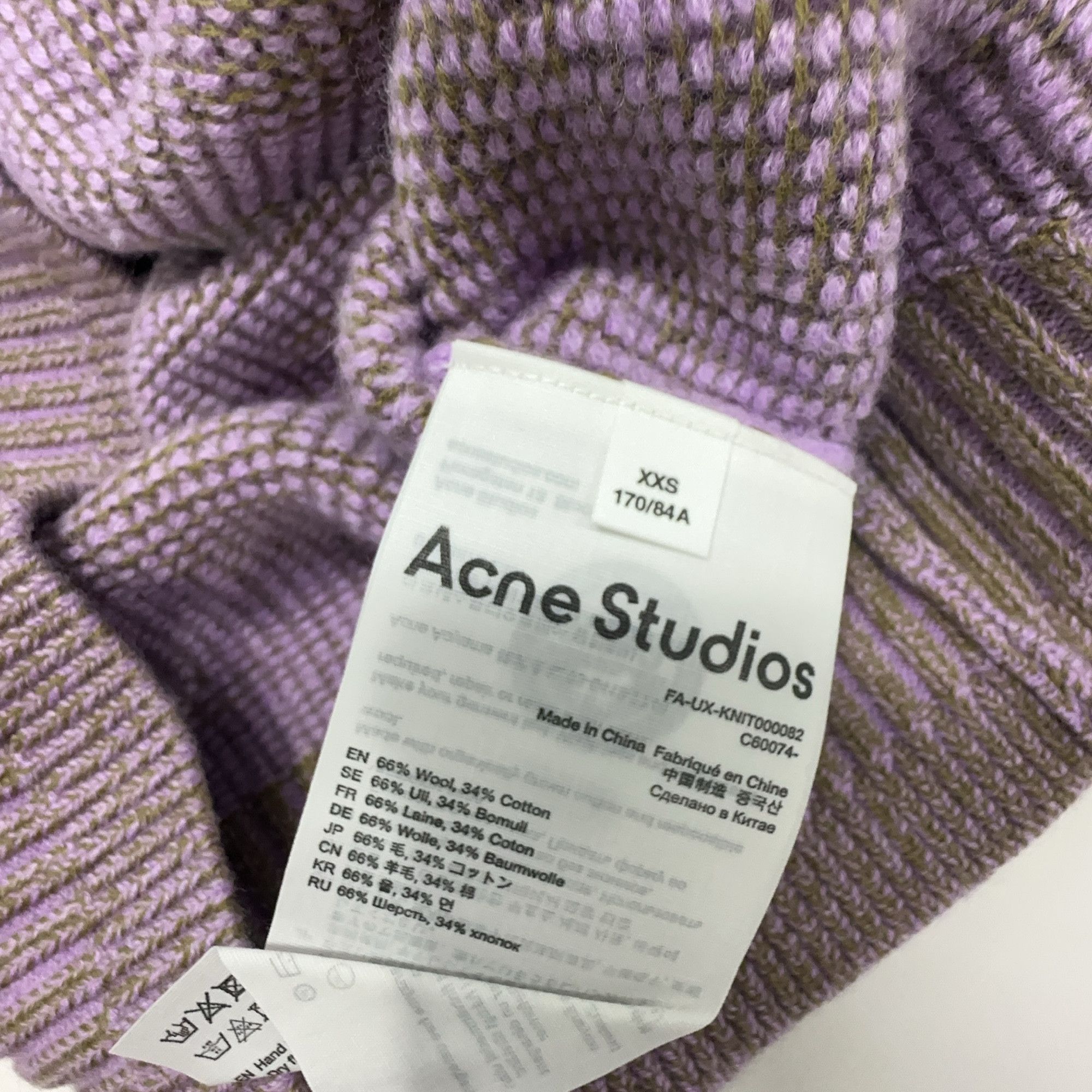 Acne Studios Acne Studios Geometric Face Logo Knit Sweater XXS Size US XXS / EU 40 - 4 Thumbnail