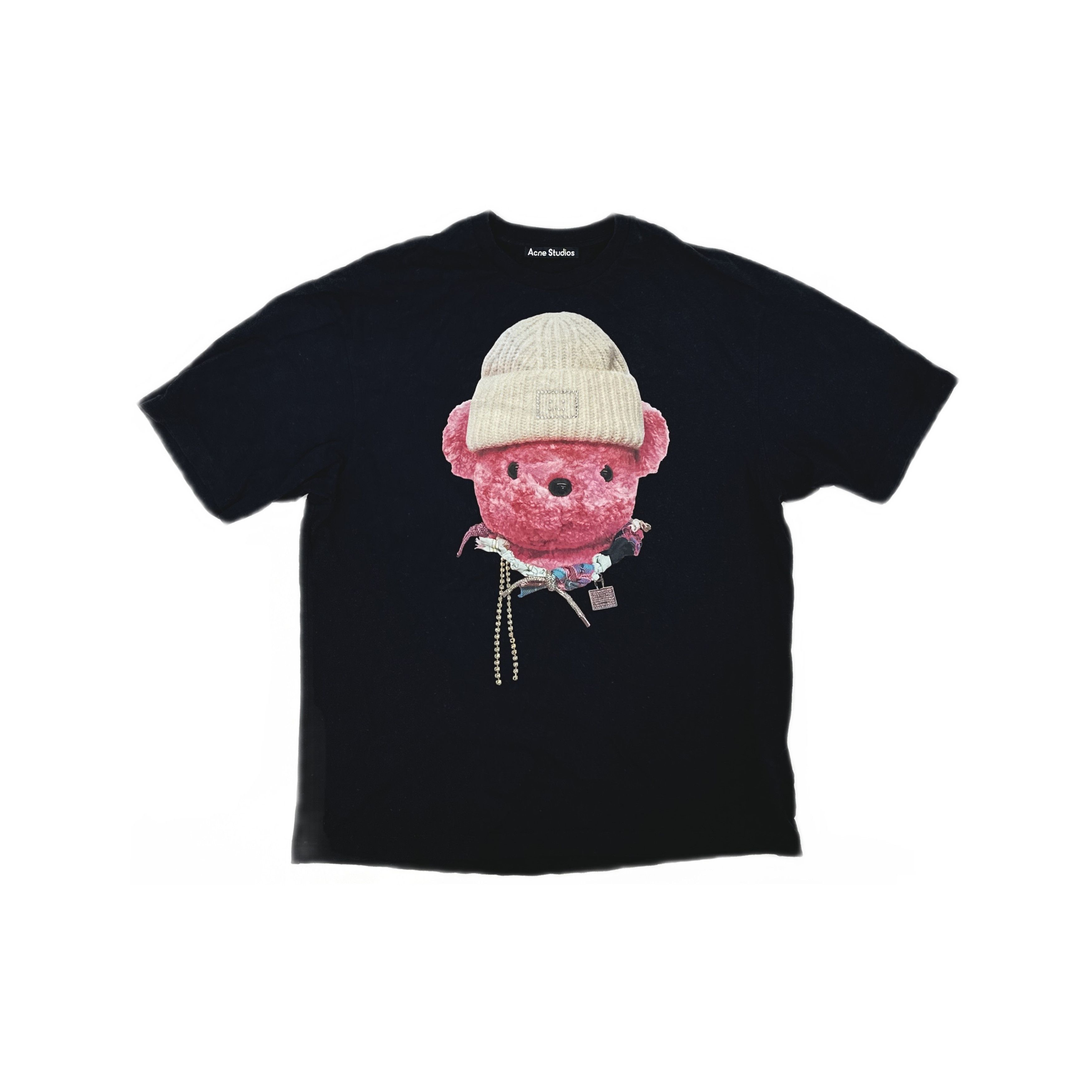 Acne Studios Acne Studios Pink Bear Face T-Shirt M Size US M / EU 48-50 / 2 - 2 Thumbnail