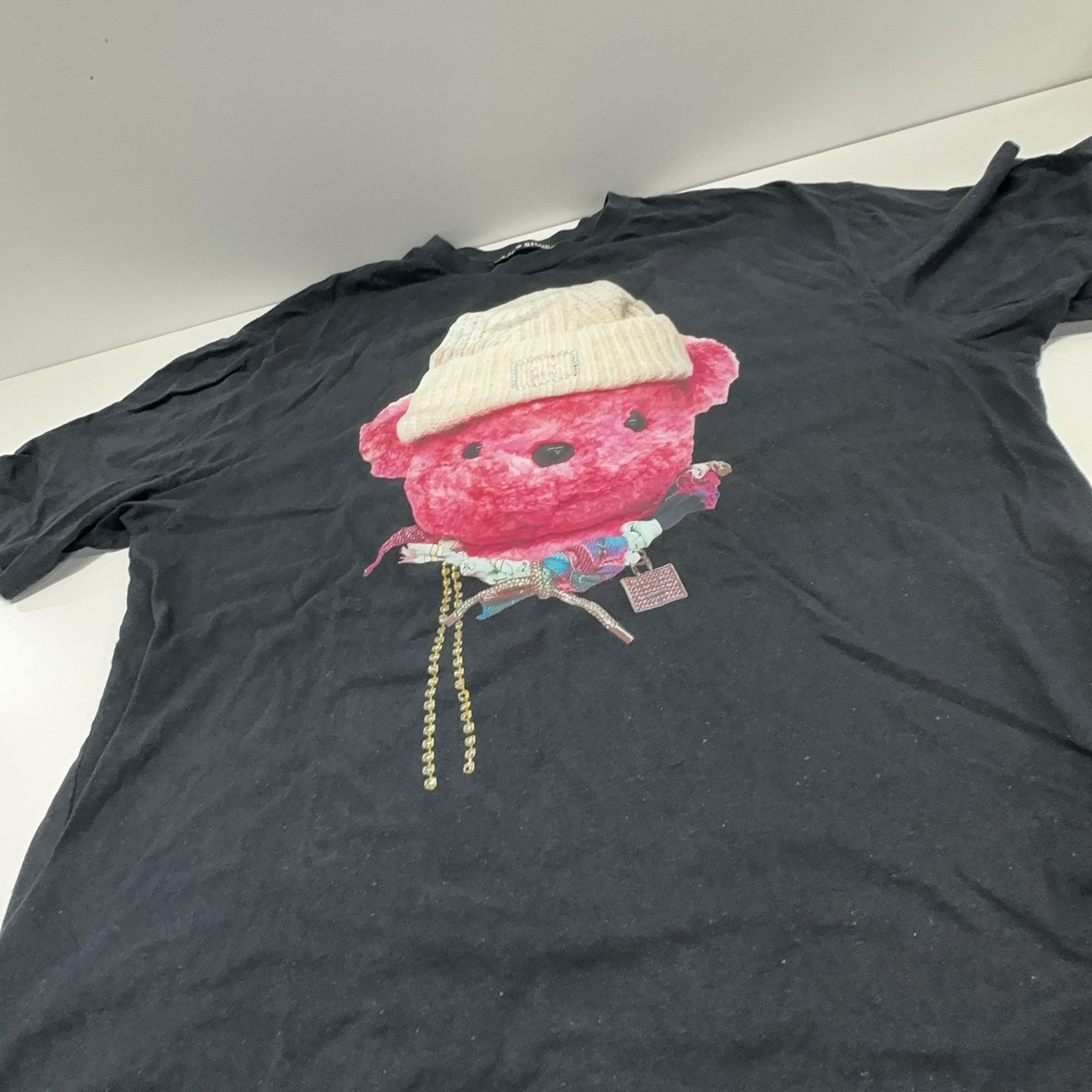 Acne Studios Acne Studios Pink Bear Face T-Shirt M Size US M / EU 48-50 / 2 - 8 Thumbnail