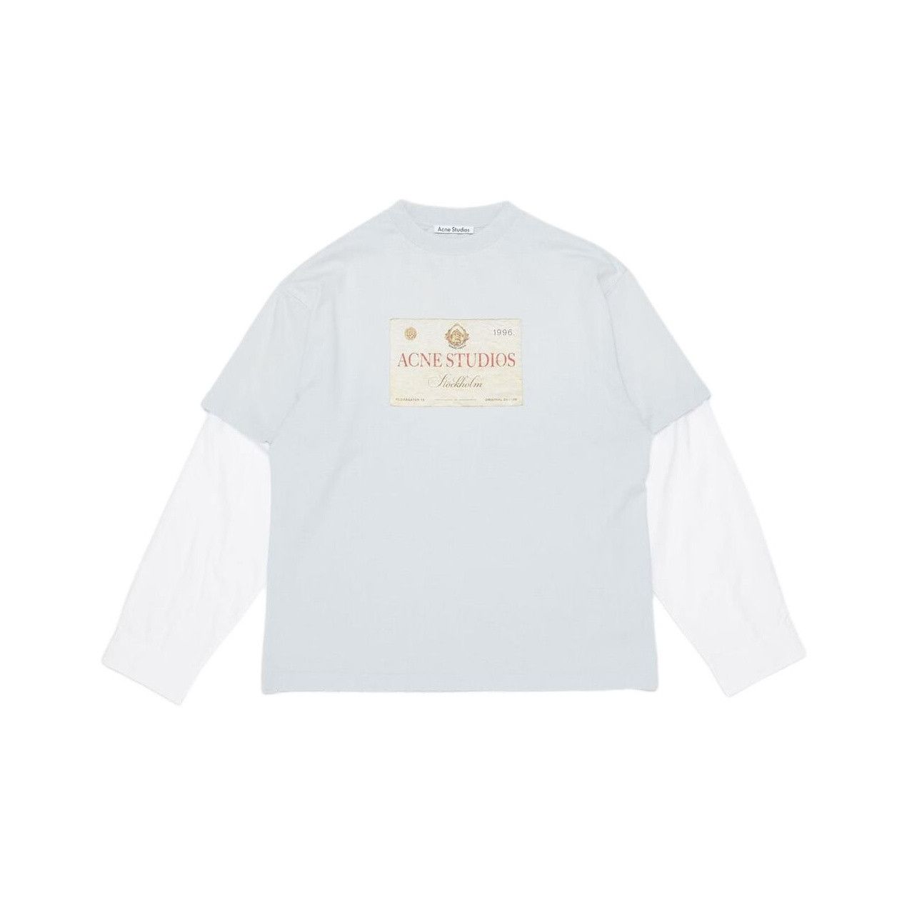 Acne Studios Acne Studios Logo Print Double Layer L/S T-Shirt XS Size US XS / EU 42 / 0 - 2 Thumbnail