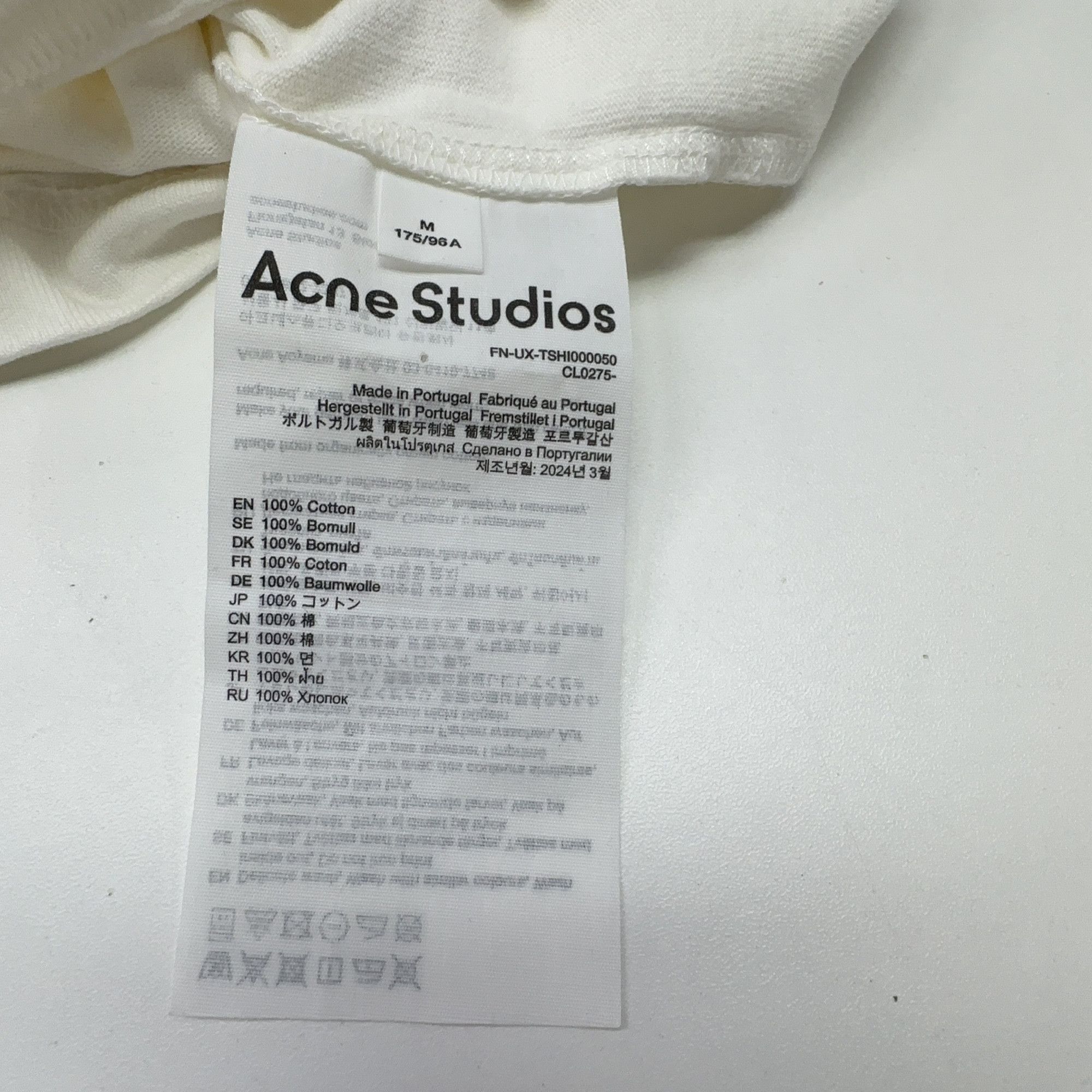 Acne Studios Acne Studios Logo Print T-Shirt M Size US M / EU 48-50 / 2 - 6 Thumbnail