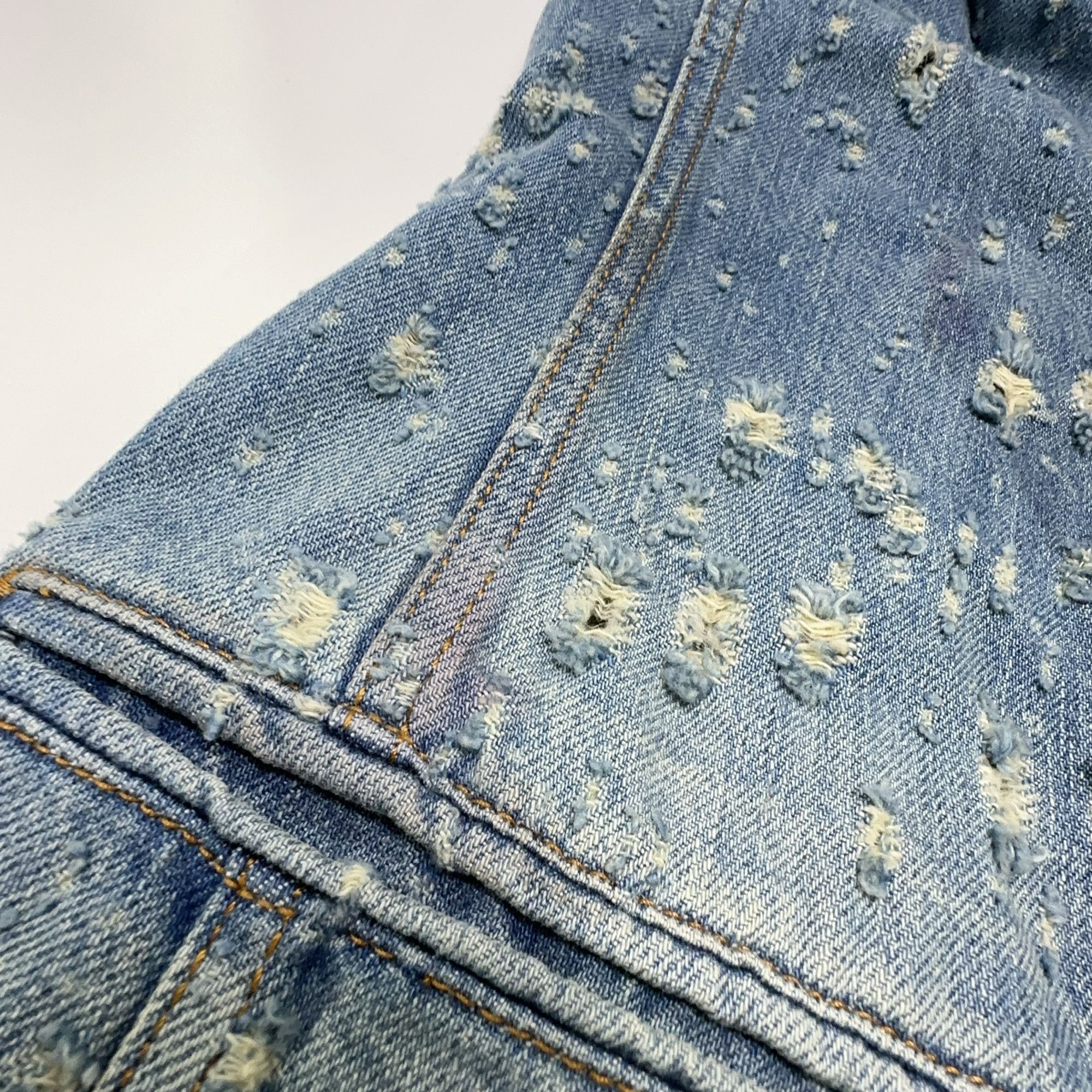Acne Studios Acne Studios Distressed Denim Blazer Size 34 Size XS / US 0-2 / IT 36-38 - 11 Thumbnail