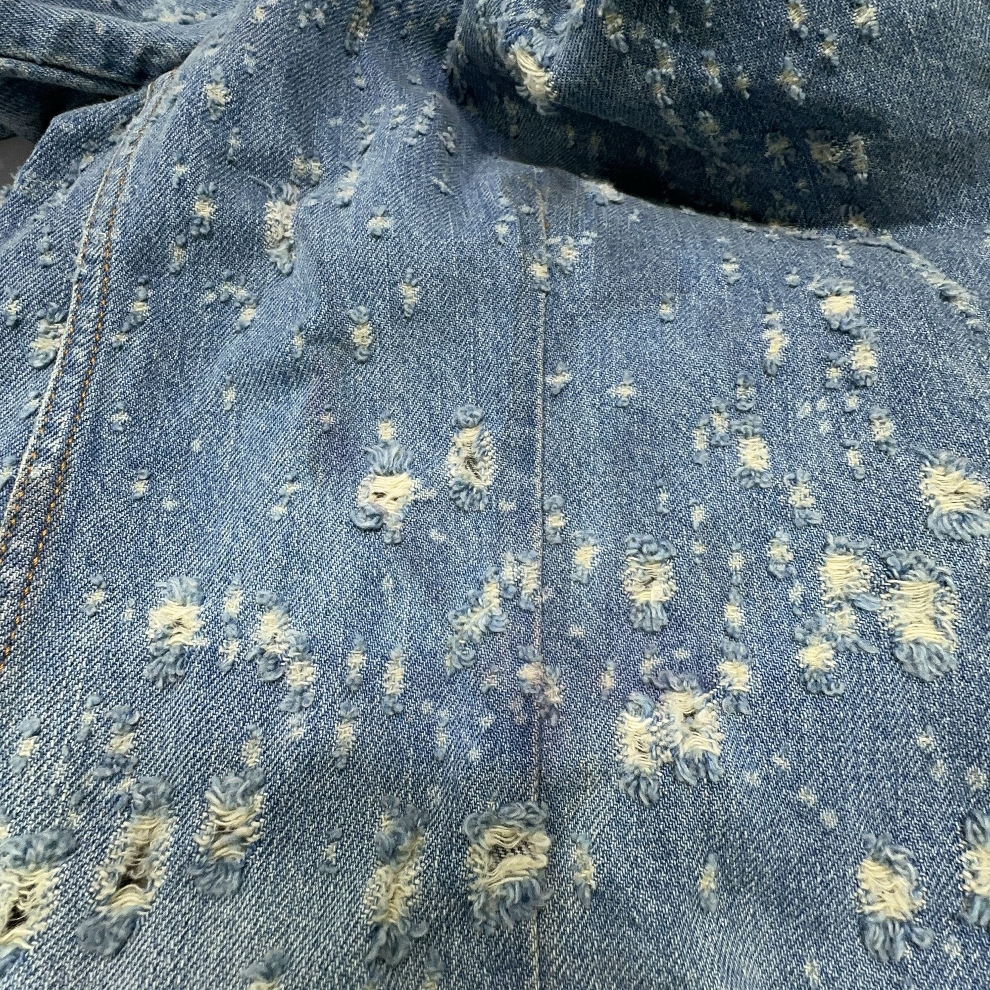 Acne Studios Acne Studios Distressed Denim Blazer Size 34 Size XS / US 0-2 / IT 36-38 - 8 Thumbnail