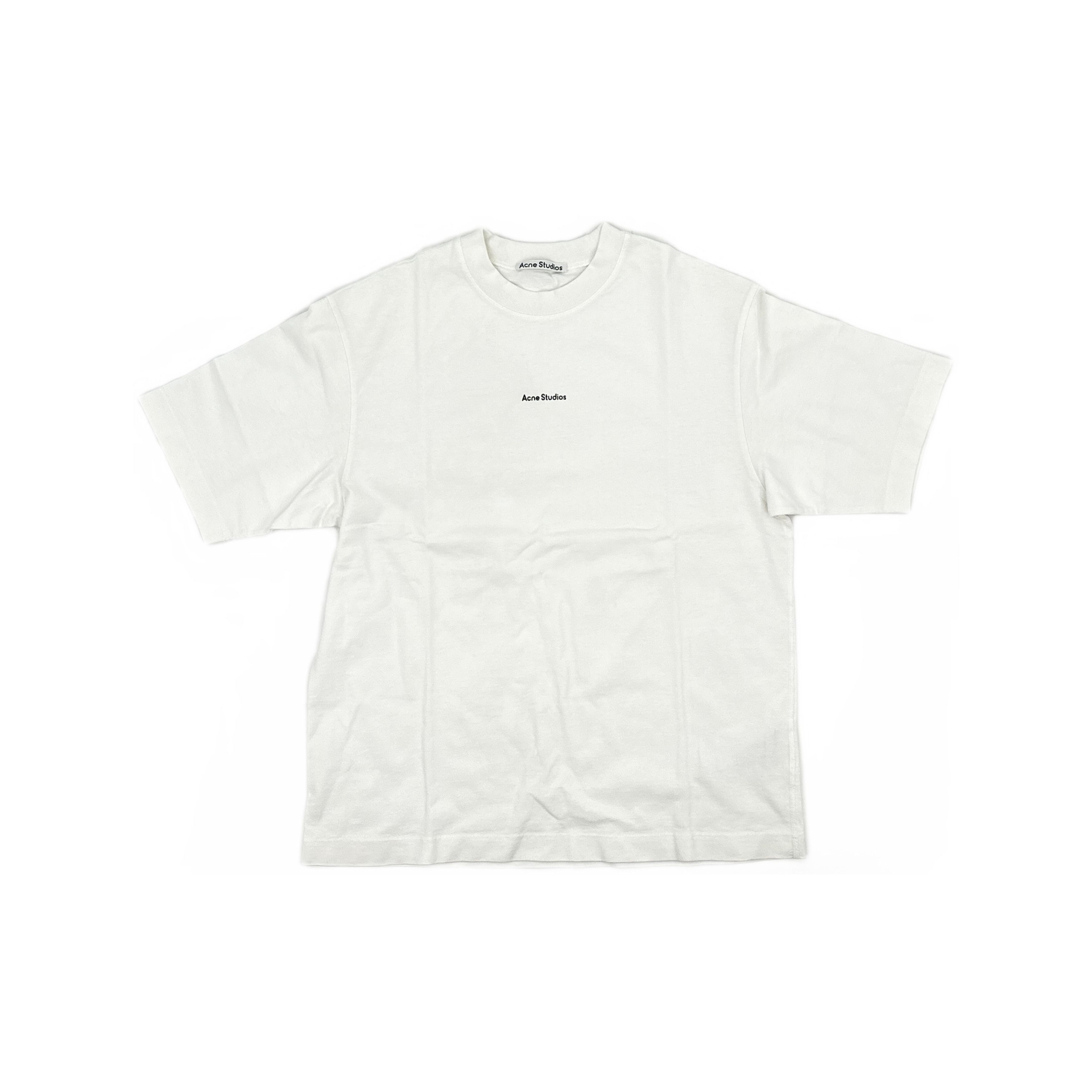 Acne Studios Acne Studios Mini Logo Cotton T-Shirt White M Size US M / EU 48-50 / 2 - 2 Thumbnail