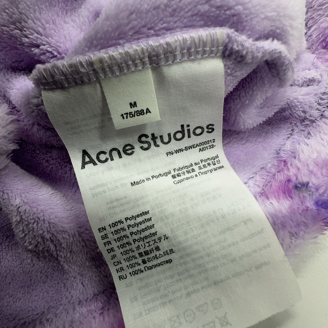 Acne Studios Acne Studios Floral Print Fleece Hoodie Size M Size M / US 6-8 / IT 42-44 - 4 Thumbnail