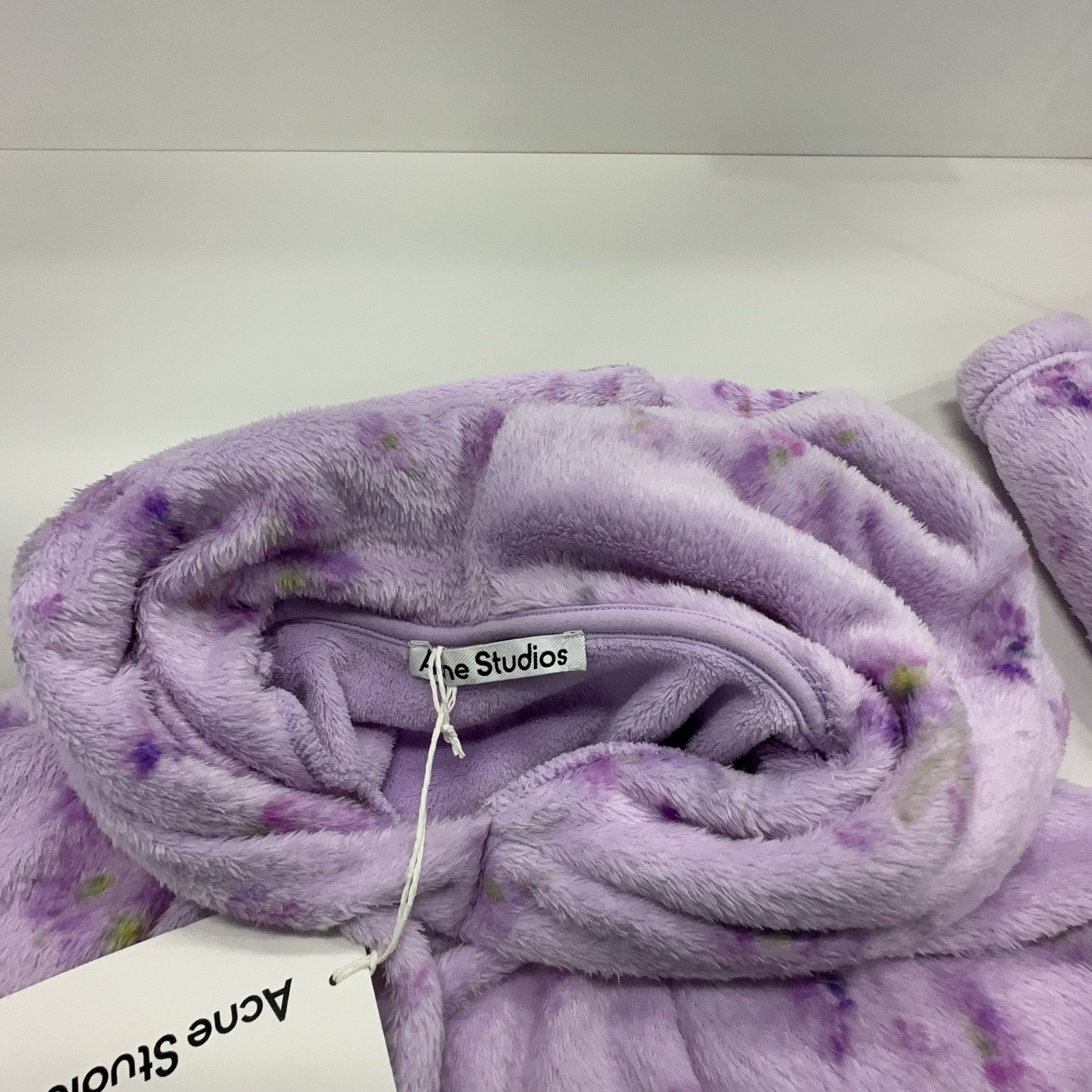 Acne Studios Acne Studios Floral Print Fleece Hoodie Size M Size M / US 6-8 / IT 42-44 - 7 Thumbnail