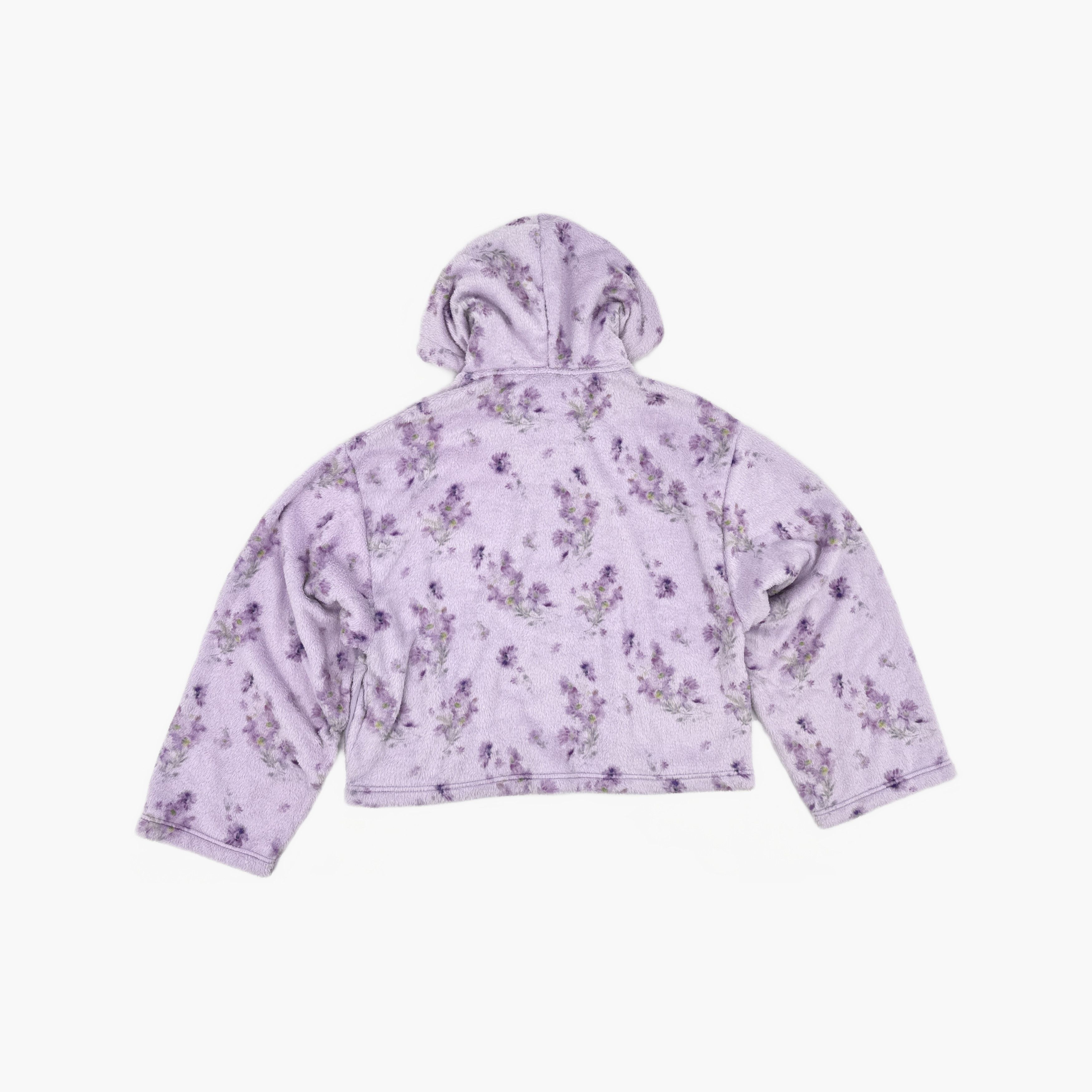 Acne Studios Acne Studios Floral Print Fleece Hoodie Size M Size M / US 6-8 / IT 42-44 - 3 Thumbnail