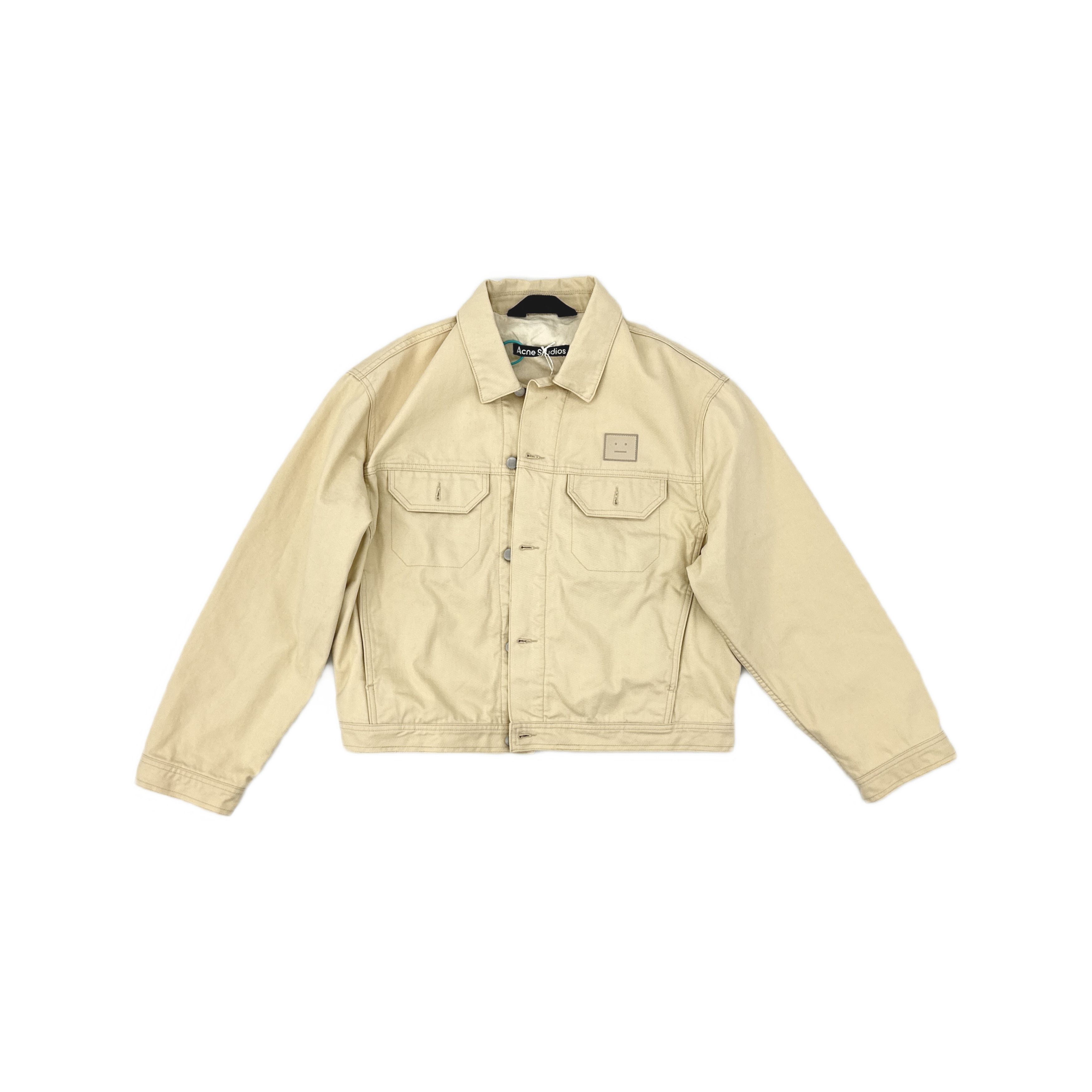 Acne Studios Acne Studios Oatmeal Face Patch Work Jacket Size M Size US M / EU 48-50 / 2 - 2 Thumbnail