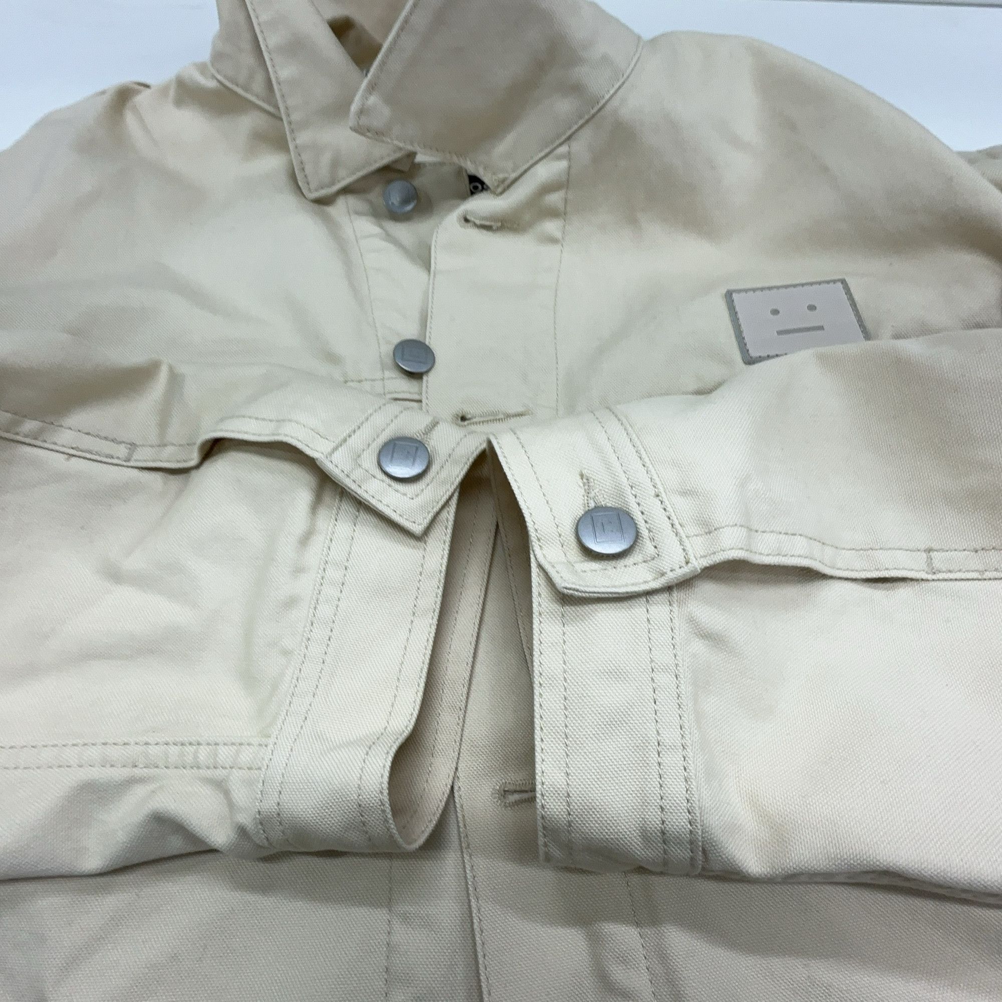 Acne Studios Acne Studios Logo Patch Canvas Barn Jacket Size L Size US L / EU 52-54 / 3 - 8 Thumbnail