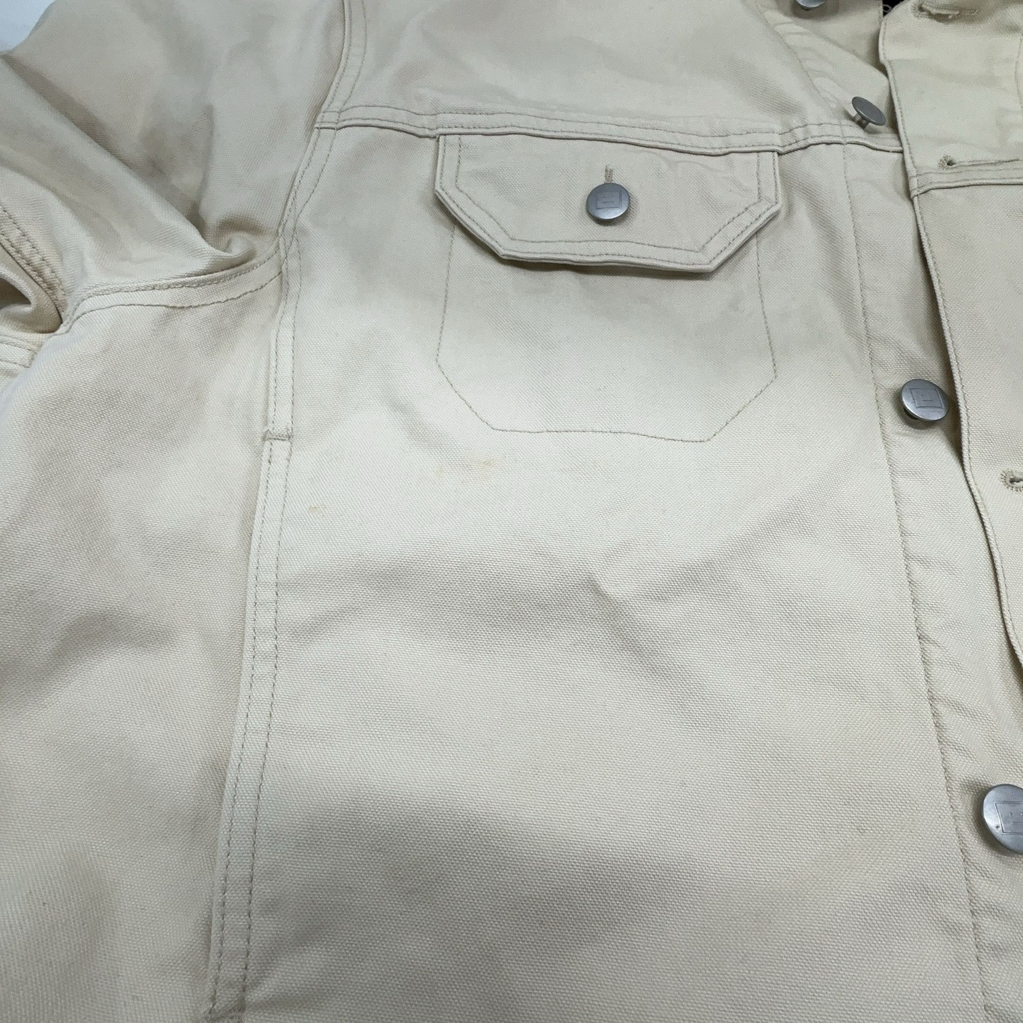 Acne Studios Acne Studios Logo Patch Canvas Barn Jacket Size L Size US L / EU 52-54 / 3 - 7 Thumbnail