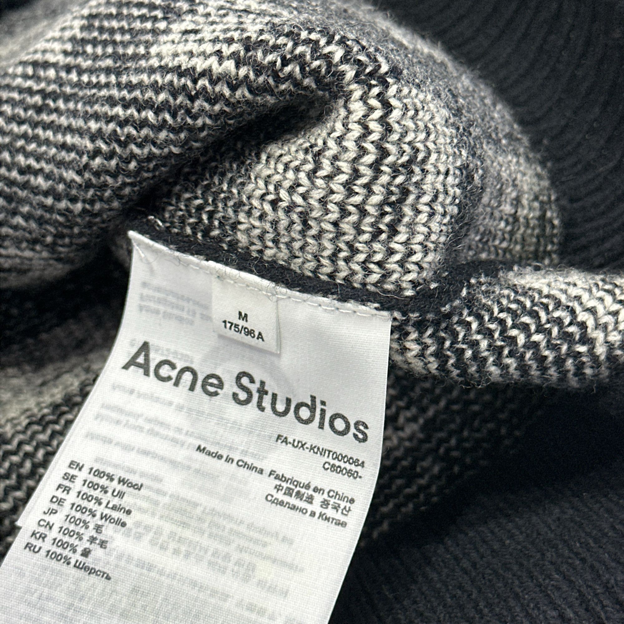 Acne Studios Acne Studios Face Checkered Knit Sweater M Size US M / EU 48-50 / 2 - 6 Thumbnail