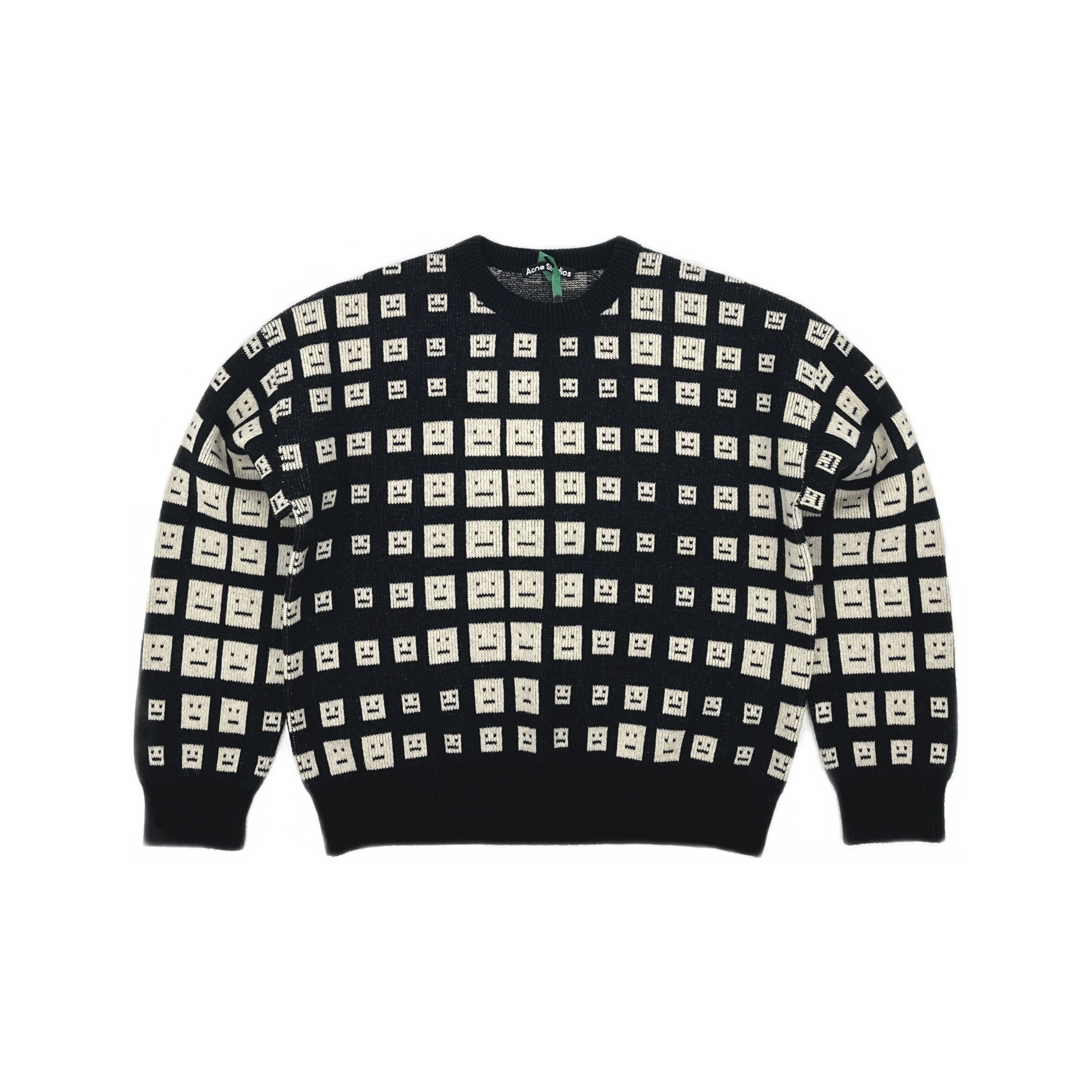 Acne Studios Acne Studios Face Checkered Knit Sweater M Size US M / EU 48-50 / 2 - 2 Thumbnail