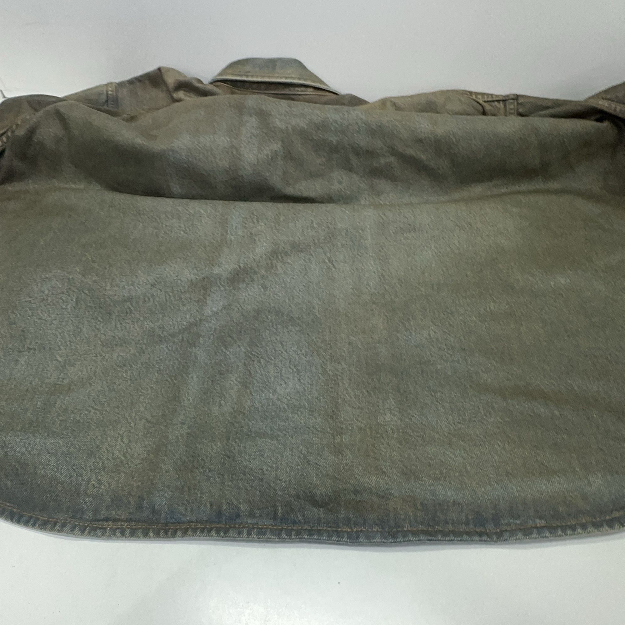 Acne Studios Acne Studios Tan Distressed Denim Jacket XS/S Size US XS / EU 42 / 0 - 9 Thumbnail