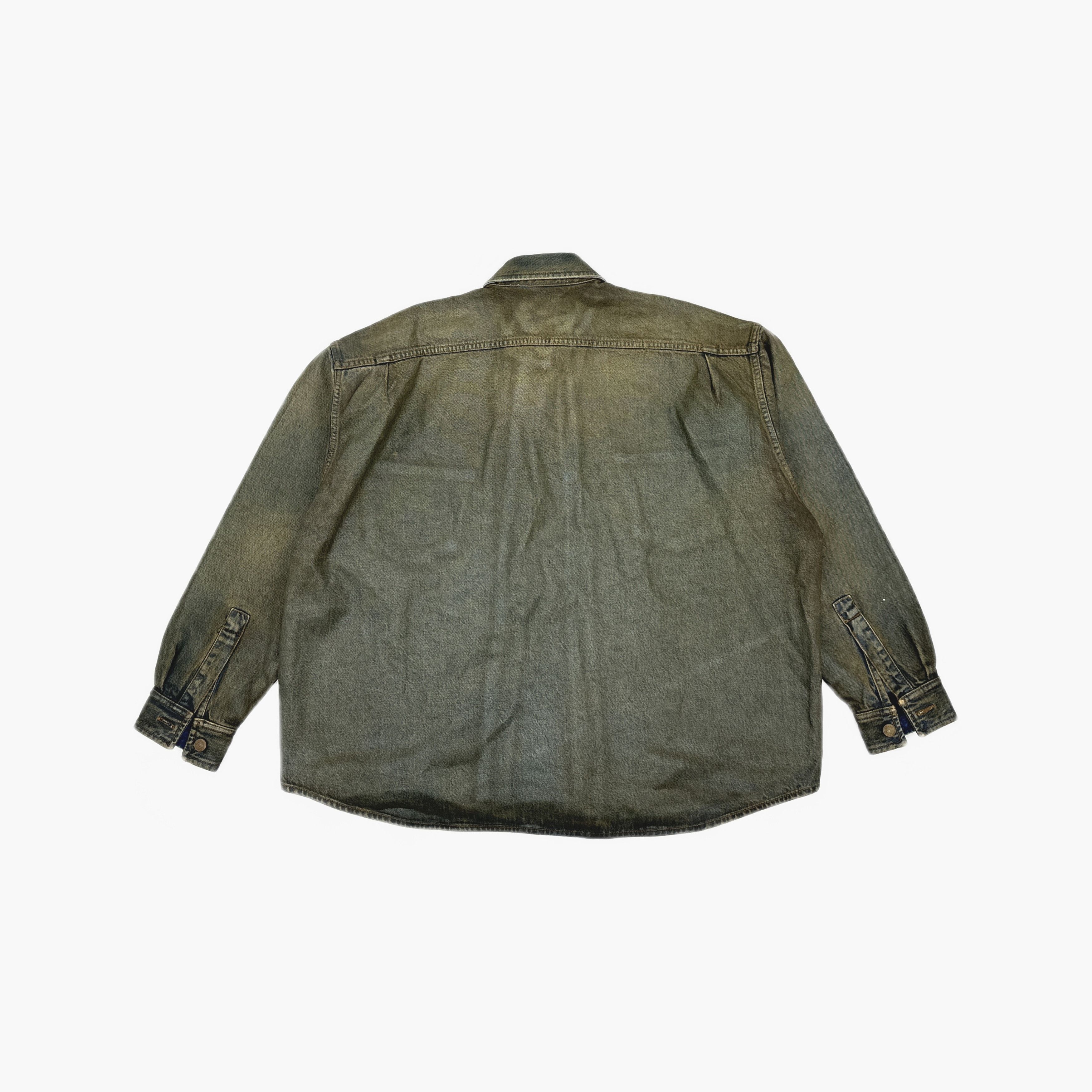 Acne Studios Acne Studios Tan Distressed Denim Jacket XS/S Size US XS / EU 42 / 0 - 3 Thumbnail