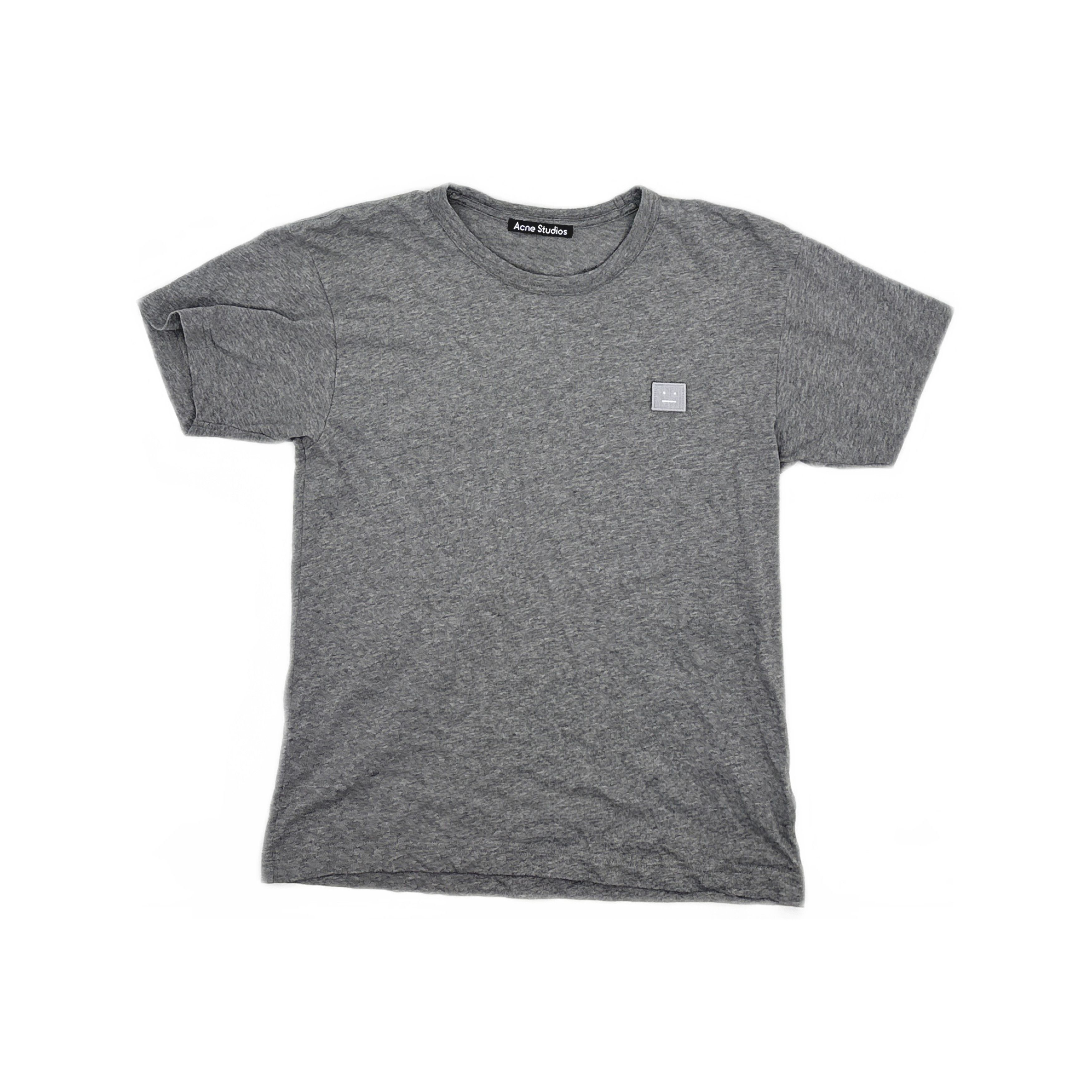 Acne Studios Acne Studios Grey Nash Face T-Shirt XXS Size US XXS / EU 40 - 2 Thumbnail