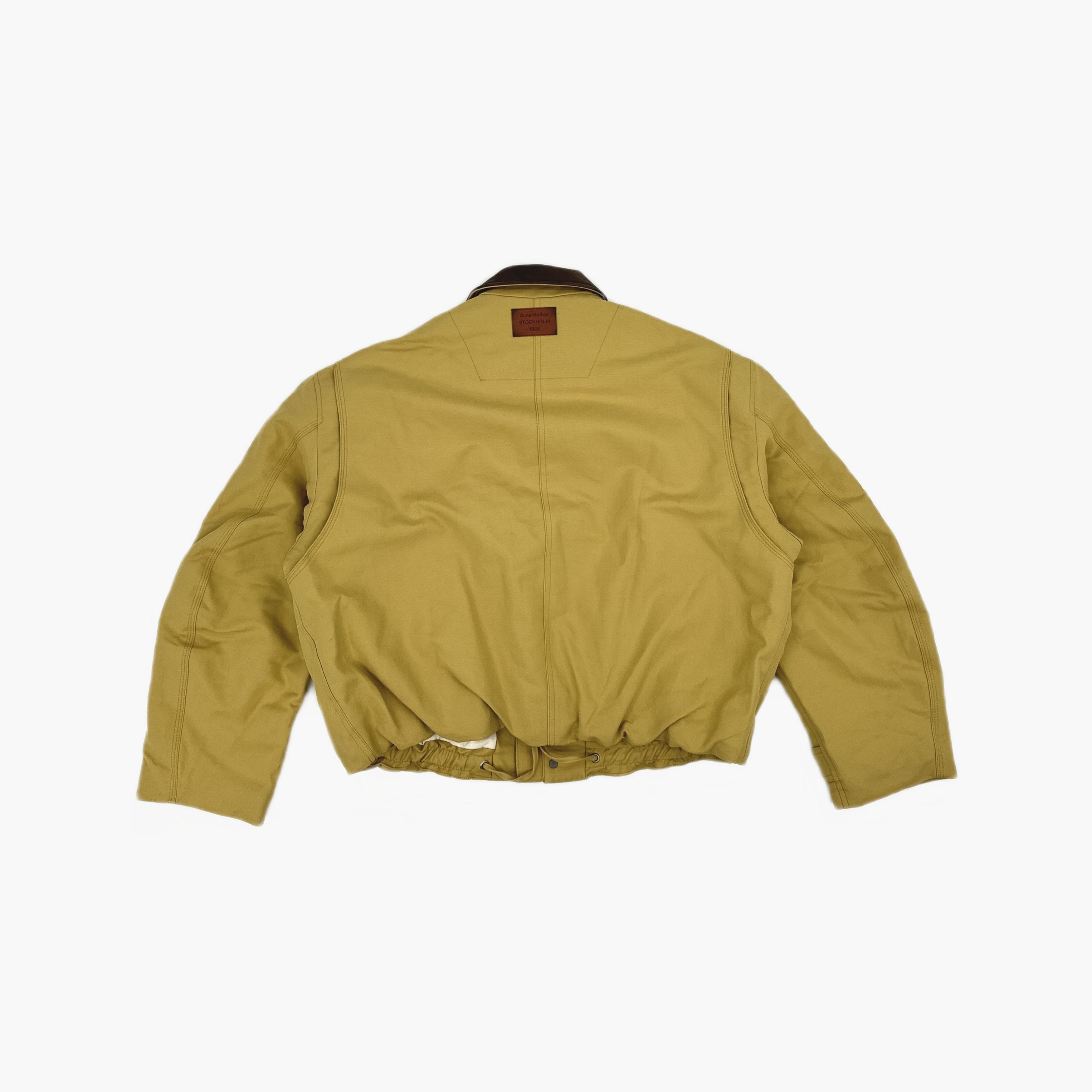 Acne Studios Acne Studios Leather Trim Twill Jacket Size 48 Size US M / EU 48-50 / 2 - 3 Thumbnail