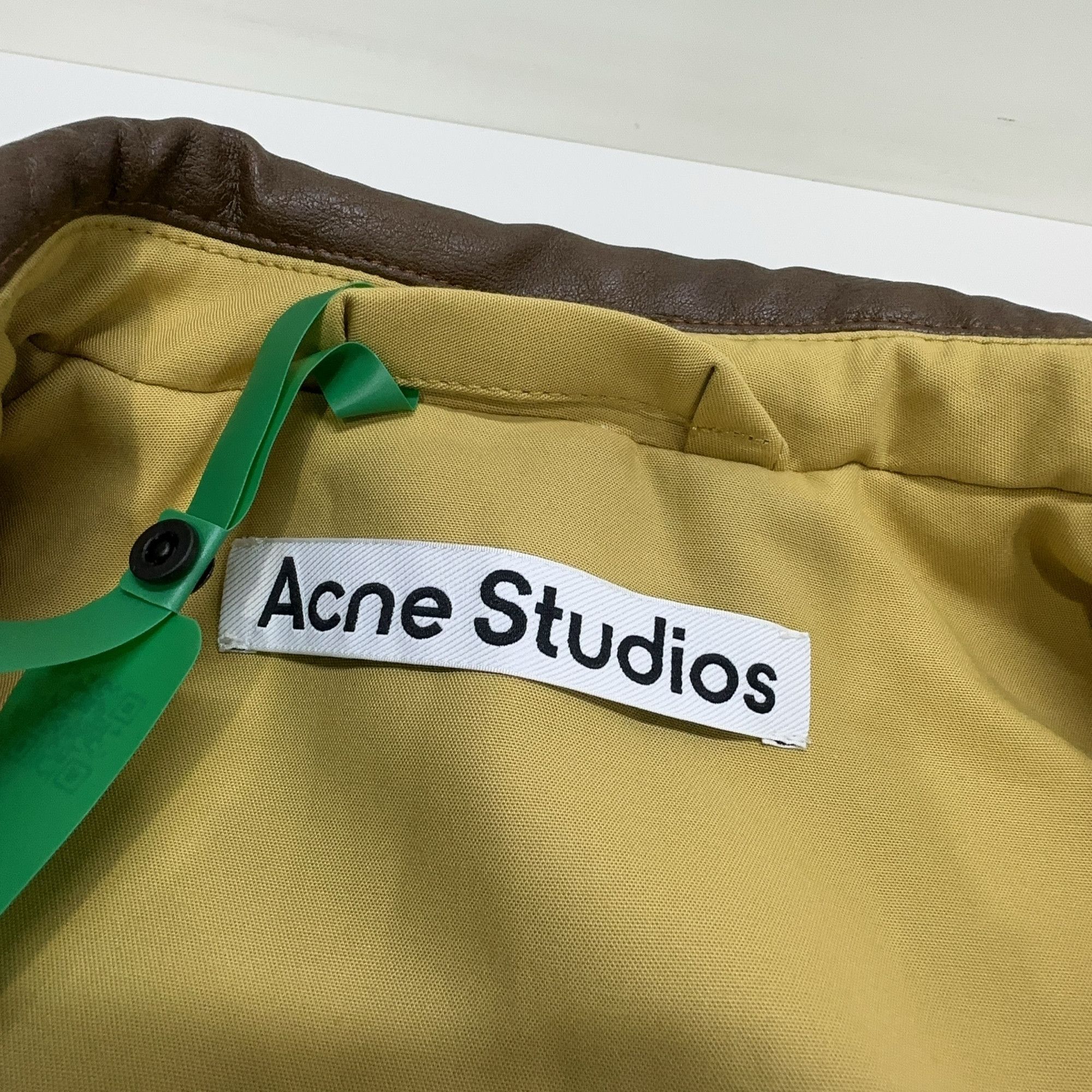 Acne Studios Acne Studios Leather Trim Twill Jacket Size 48 Size US M / EU 48-50 / 2 - 6 Thumbnail