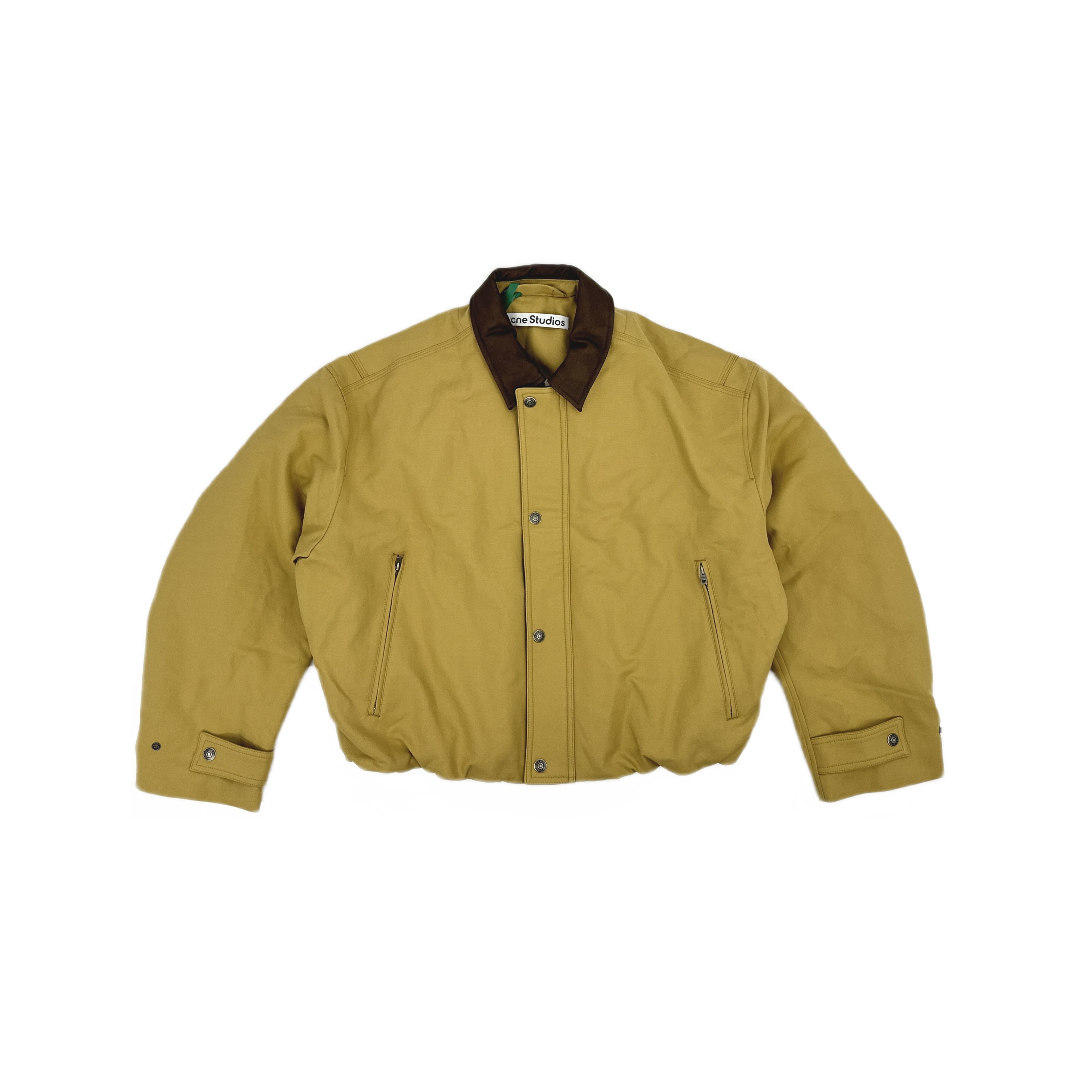 Acne Studios Acne Studios Leather Trim Twill Jacket Size 48 Size US M / EU 48-50 / 2 - 2 Thumbnail