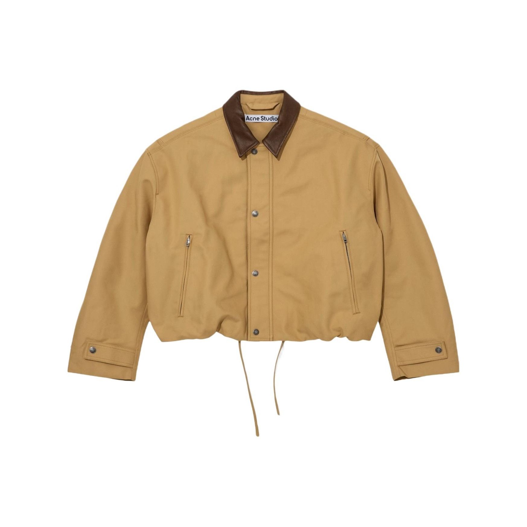 Acne Studios Acne Studios Leather Trim Cotton Twill Jacket 52 Size US L / EU 52-54 / 3 - 2 Thumbnail