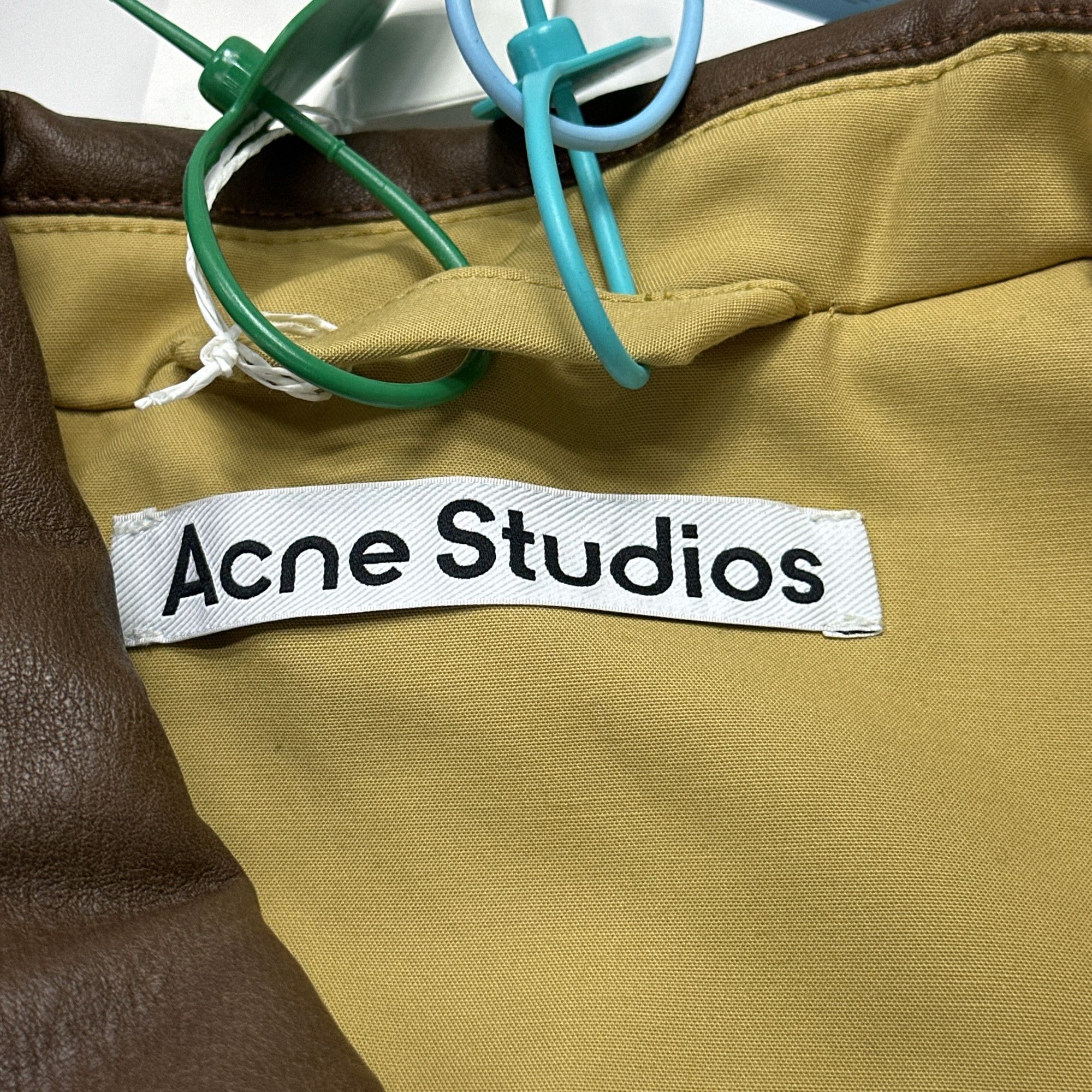 Acne Studios Acne Studios Leather Trim Cotton Twill Jacket 52 Size US L / EU 52-54 / 3 - 5 Thumbnail