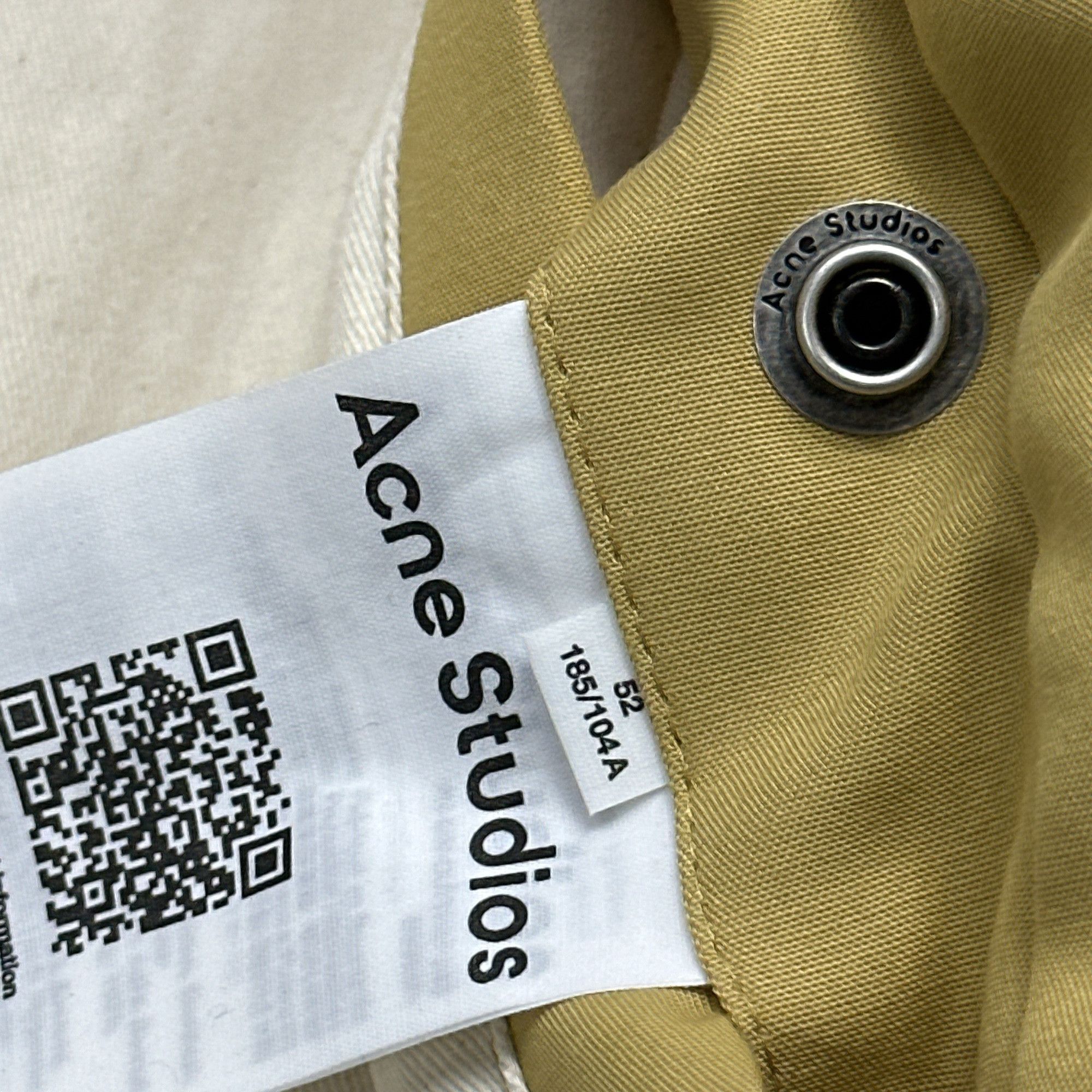 Acne Studios Acne Studios Leather Trim Cotton Twill Jacket 52 Size US L / EU 52-54 / 3 - 4 Thumbnail