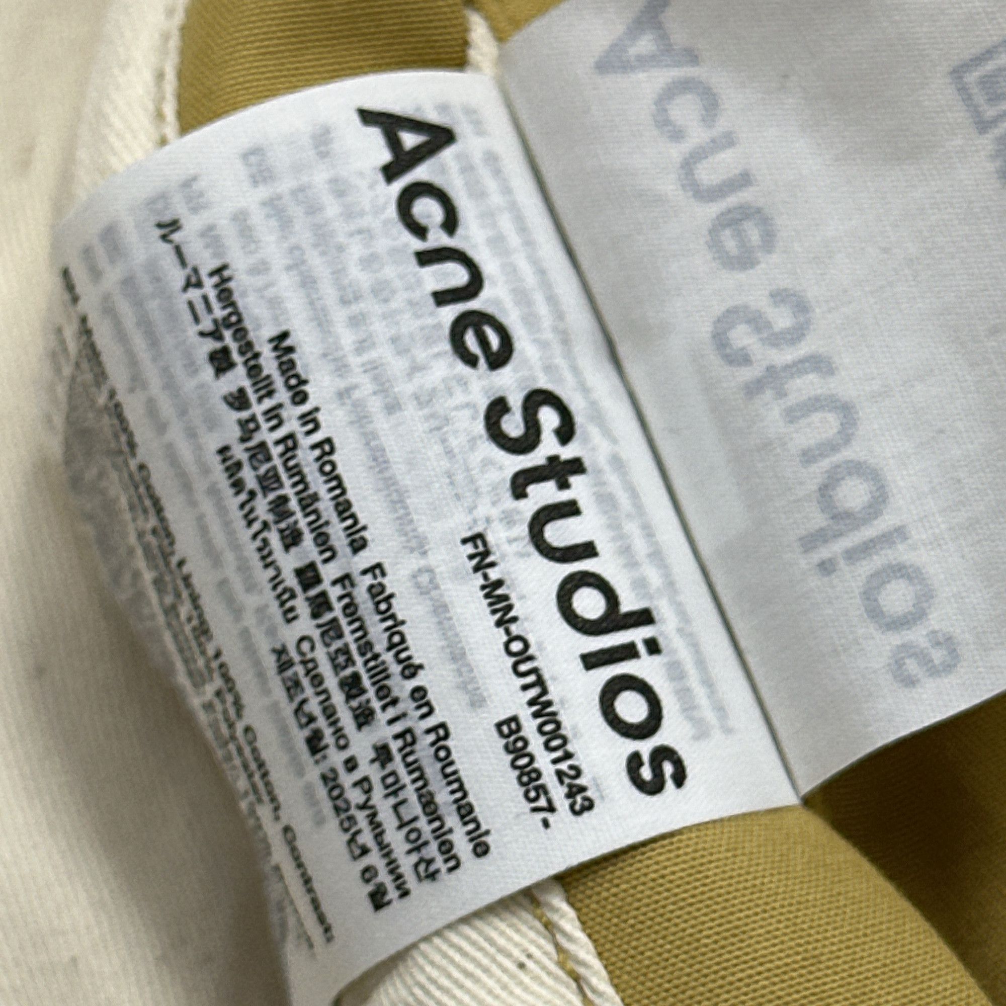 Acne Studios Acne Studios Leather Trim Cotton Twill Jacket 52 Size US L / EU 52-54 / 3 - 3 Thumbnail