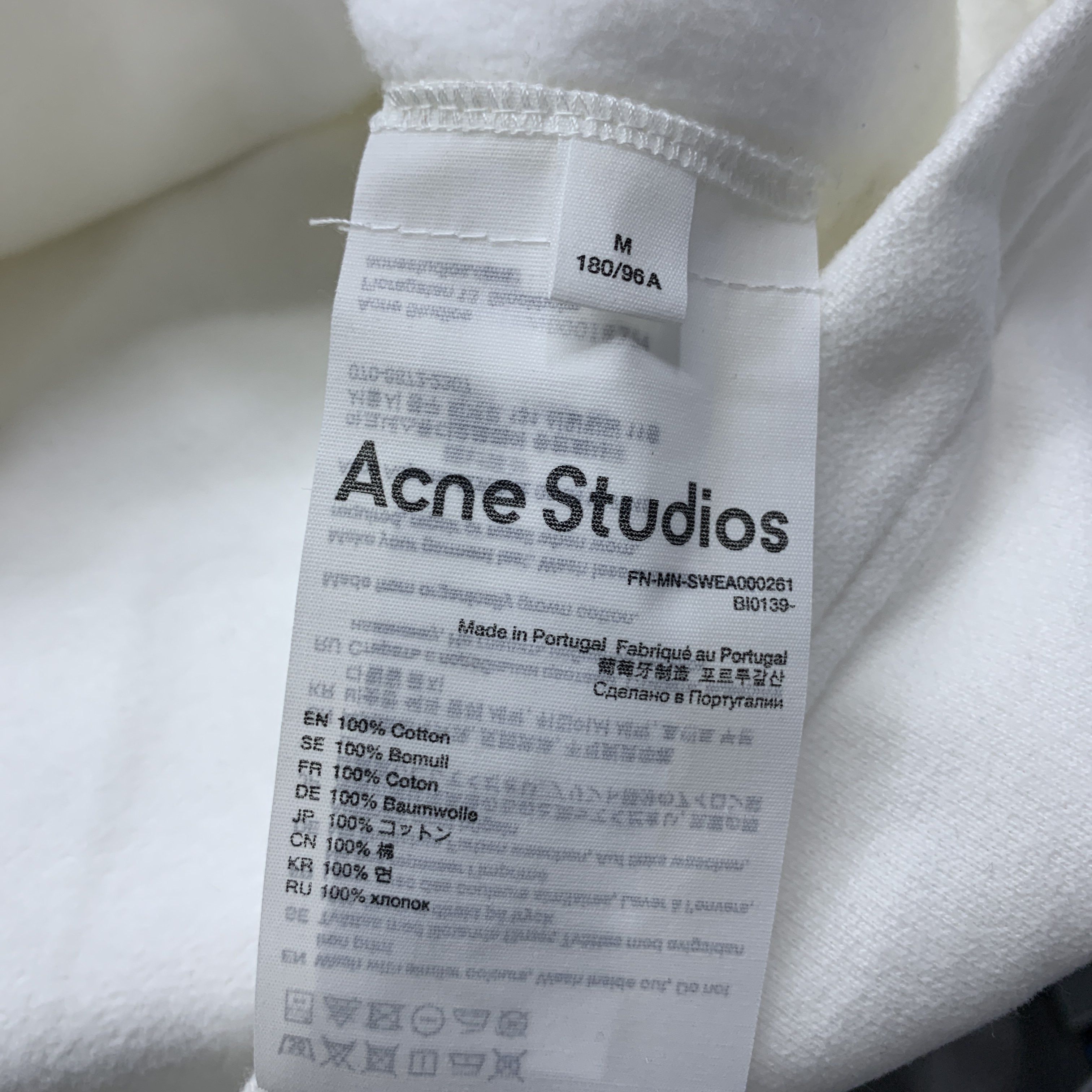 Acne Studios Acne Studios Mini Logo Hoodie White Size M Size US M / EU 48-50 / 2 - 4 Thumbnail