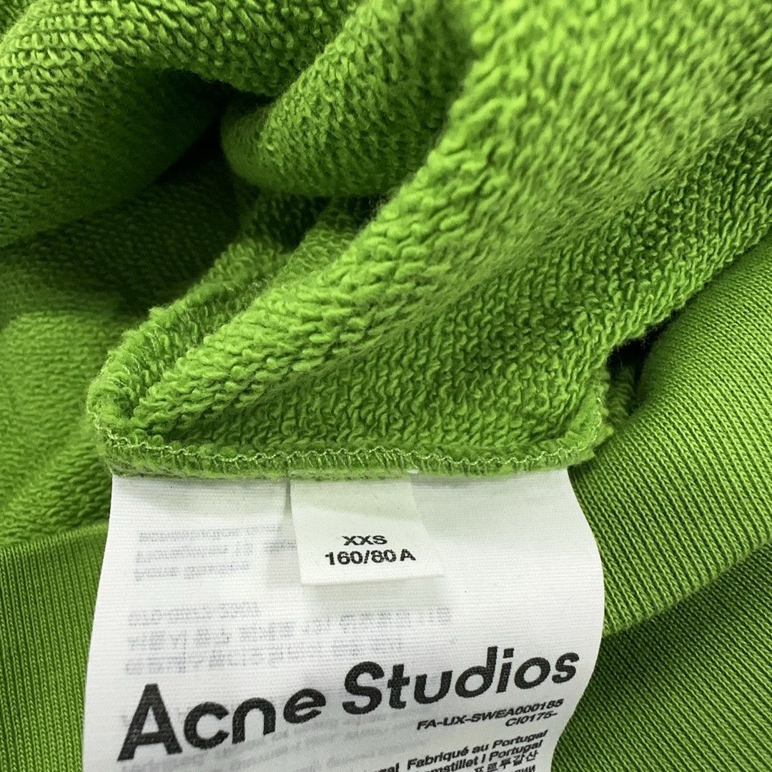 Acne Studios Acne Studios Green Face Logo Zip Hoodie XXS Size US XXS / EU 40 - 5 Thumbnail