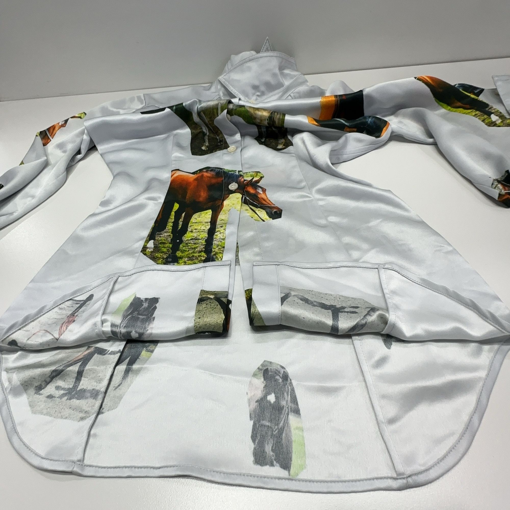 Acne Studios Acne Studios Martin Laborde Horse Print Blouse FR 32 Size XXS / US 00 / IT 34 - 7 Thumbnail