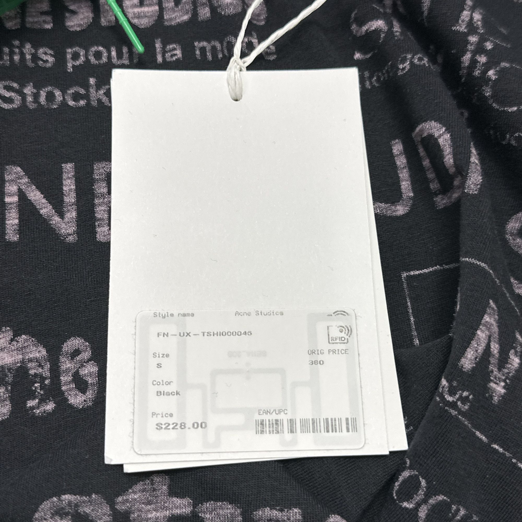 Acne Studios Acne Studios SS24 Vintage Logo T-Shirt S Size US S / EU 44-46 / 1 - 4 Thumbnail