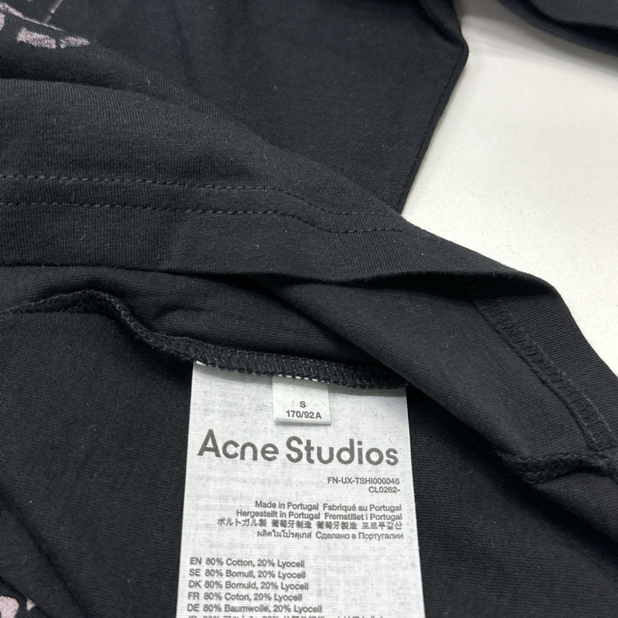 Acne Studios Acne Studios SS24 Vintage Logo T-Shirt S Size US S / EU 44-46 / 1 - 3 Thumbnail