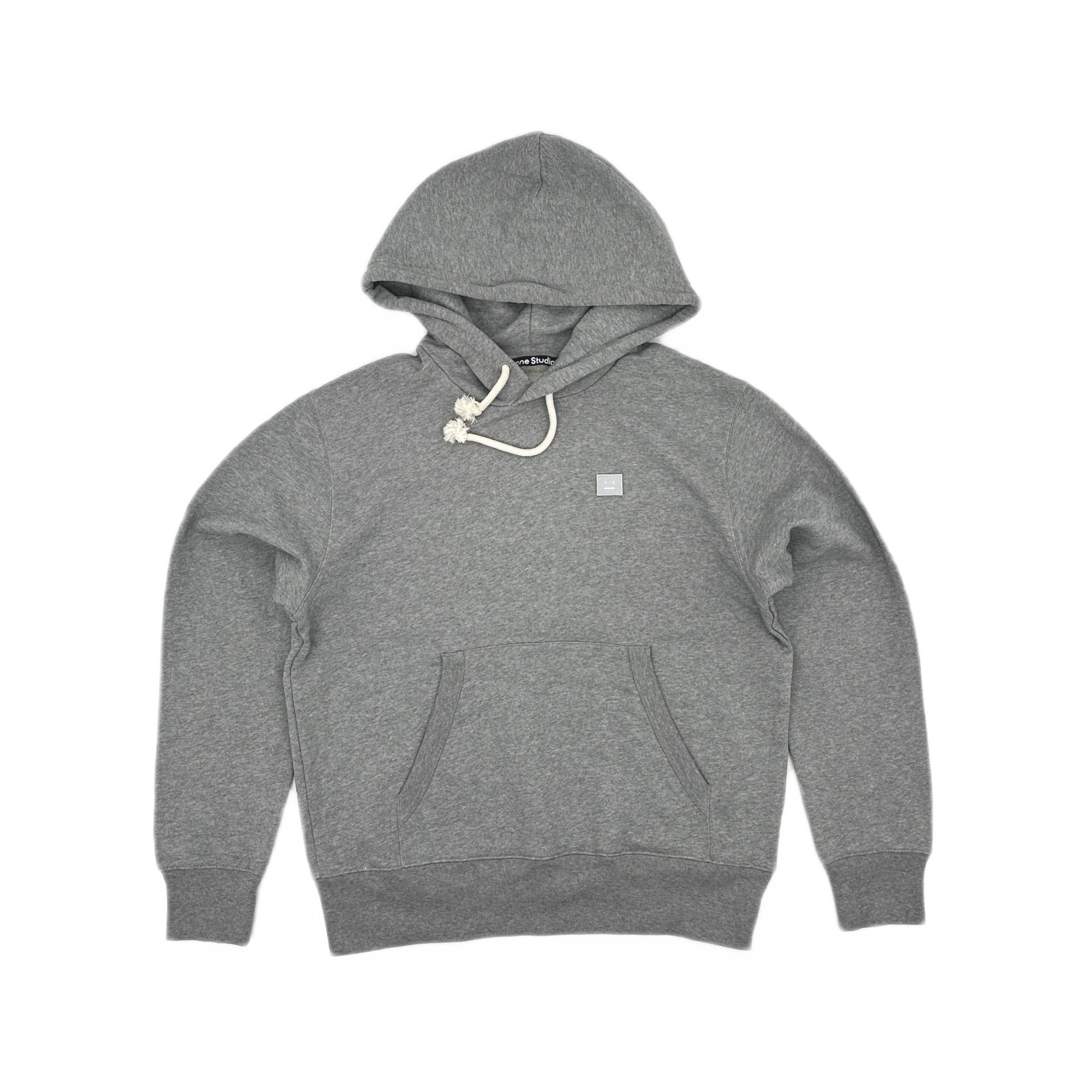 Acne Studios Acne Studios Gray Face Logo Hoodie Size L Size US L / EU 52-54 / 3 - 2 Thumbnail