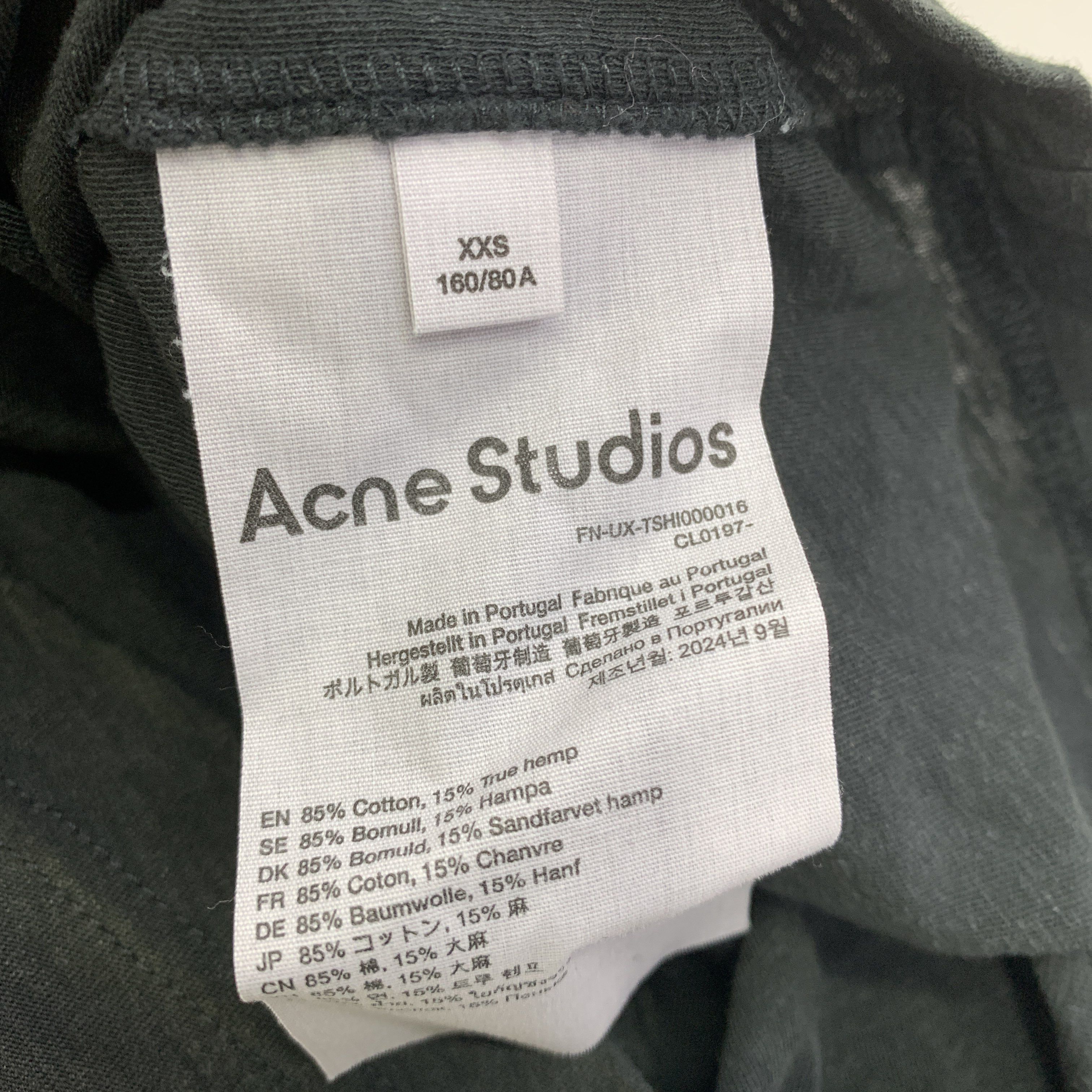 Acne Studios Acne Studios Stockholm 1996 Logo Long Sleeve XXS Size US XXS / EU 40 - 4 Thumbnail