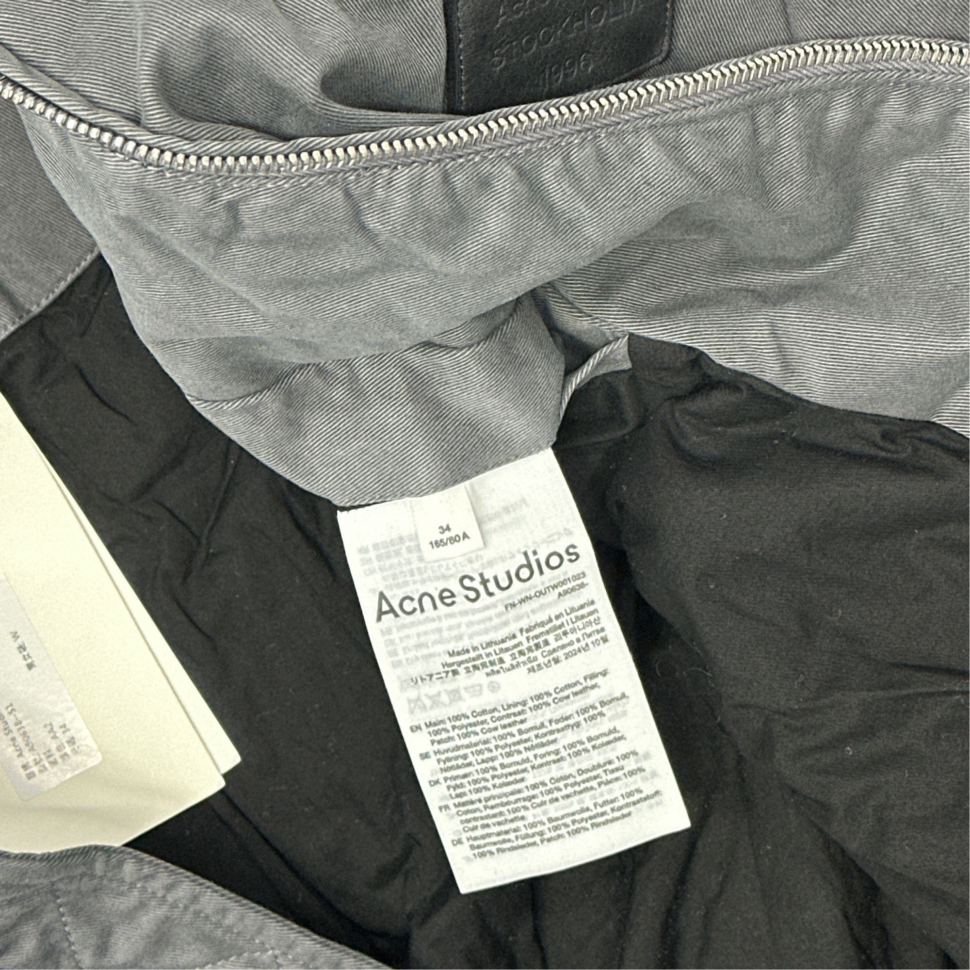 Acne Studios Acne Studios Leather Collar Bomber Jacket 34 Size XS / US 0-2 / IT 36-38 - 4 Thumbnail