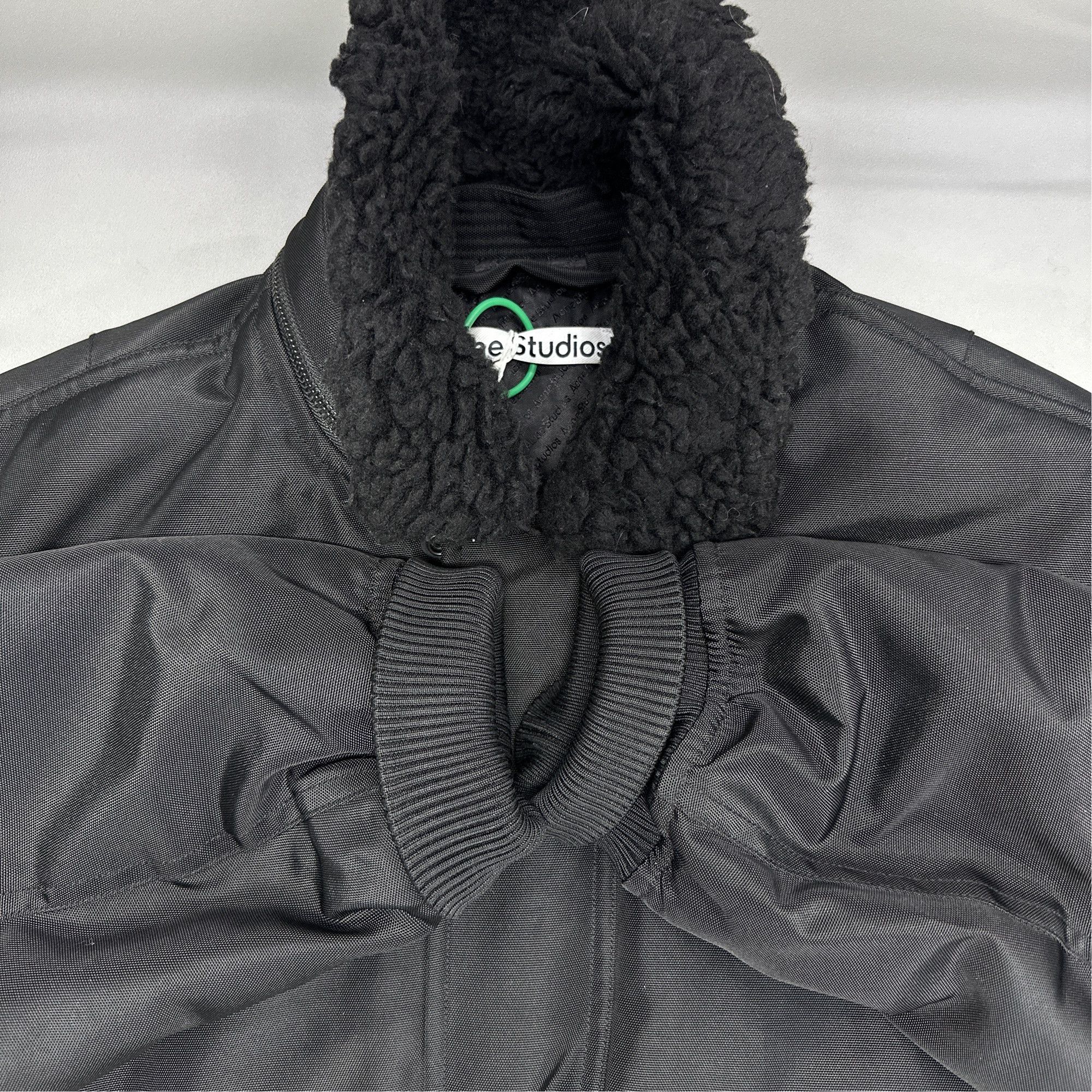 Acne Studios Acne Studios Black Fleece Collar Bomber Jacket M/L Size US L / EU 52-54 / 3 - 7 Thumbnail