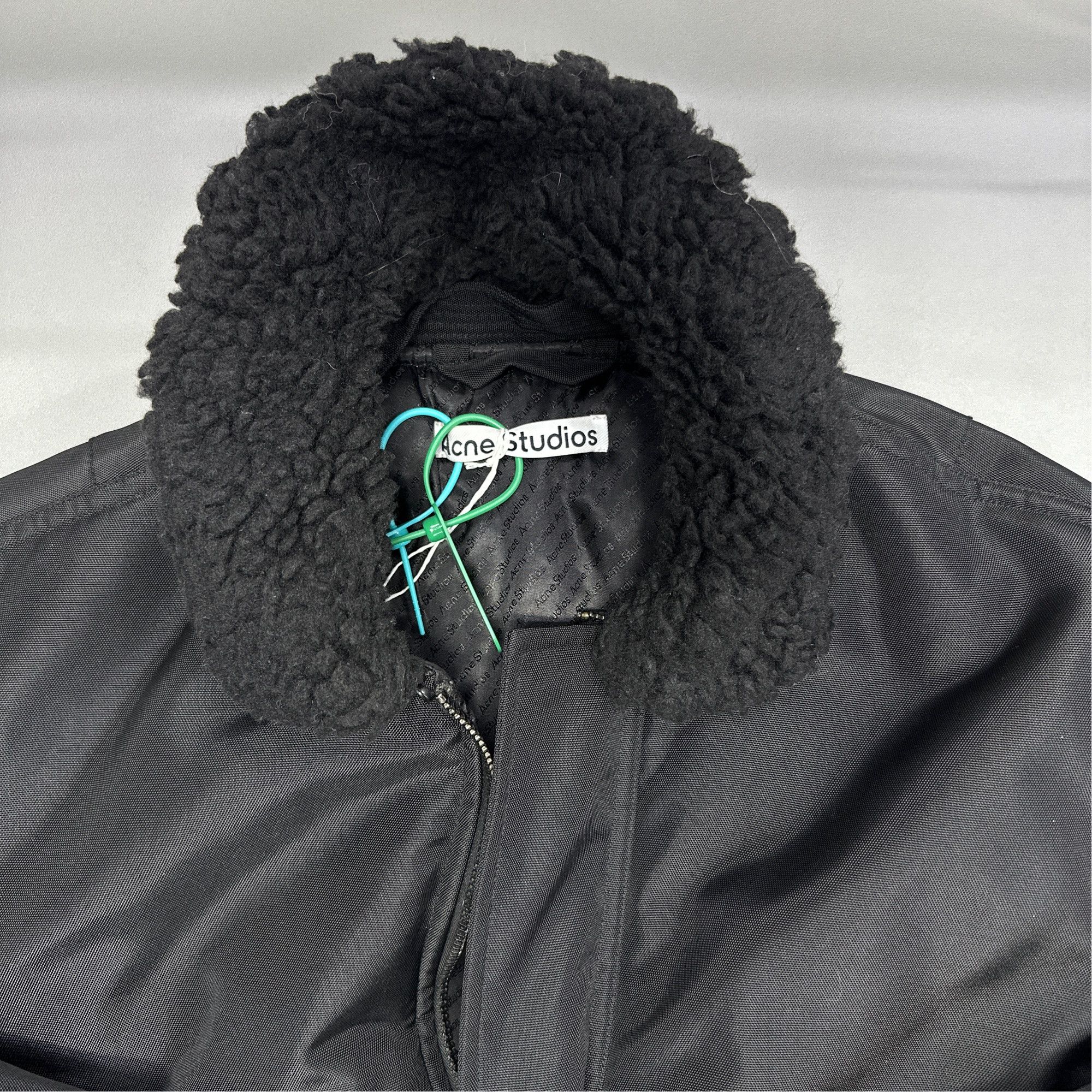 Acne Studios Acne Studios Black Fleece Collar Bomber Jacket M/L Size US L / EU 52-54 / 3 - 6 Thumbnail
