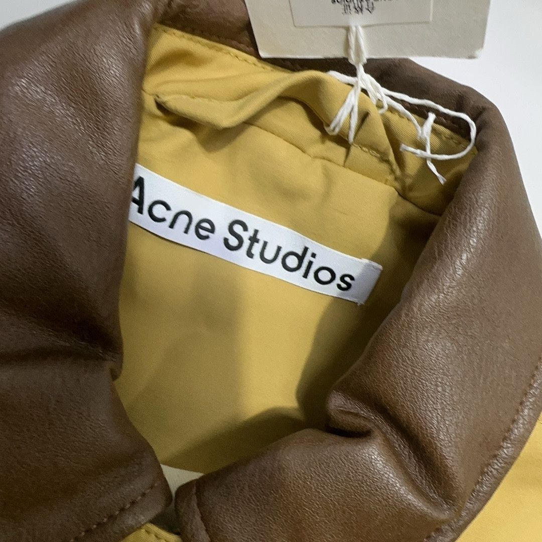 Acne Studios Acne Studios Leather Trim Twill Jacket EU 44 Size US S / EU 44-46 / 1 - 6 Thumbnail