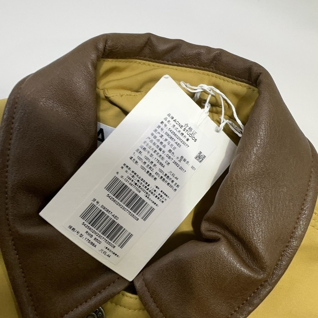 Acne Studios Acne Studios Leather Trim Twill Jacket EU 44 Size US S / EU 44-46 / 1 - 7 Thumbnail