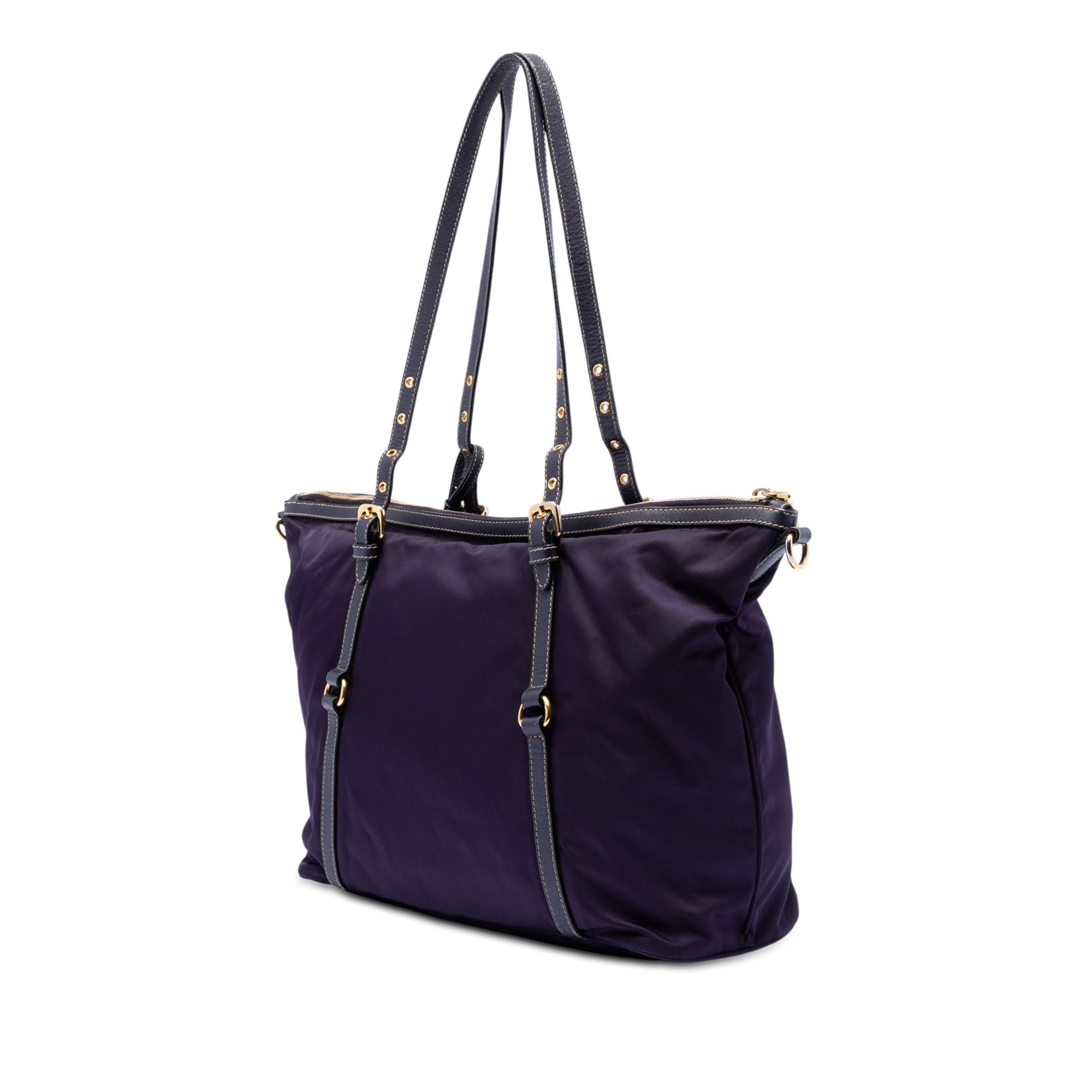 Prada Saffiano Trimmed Tessuto Satchel Size ONE SIZE - 2 Thumbnail