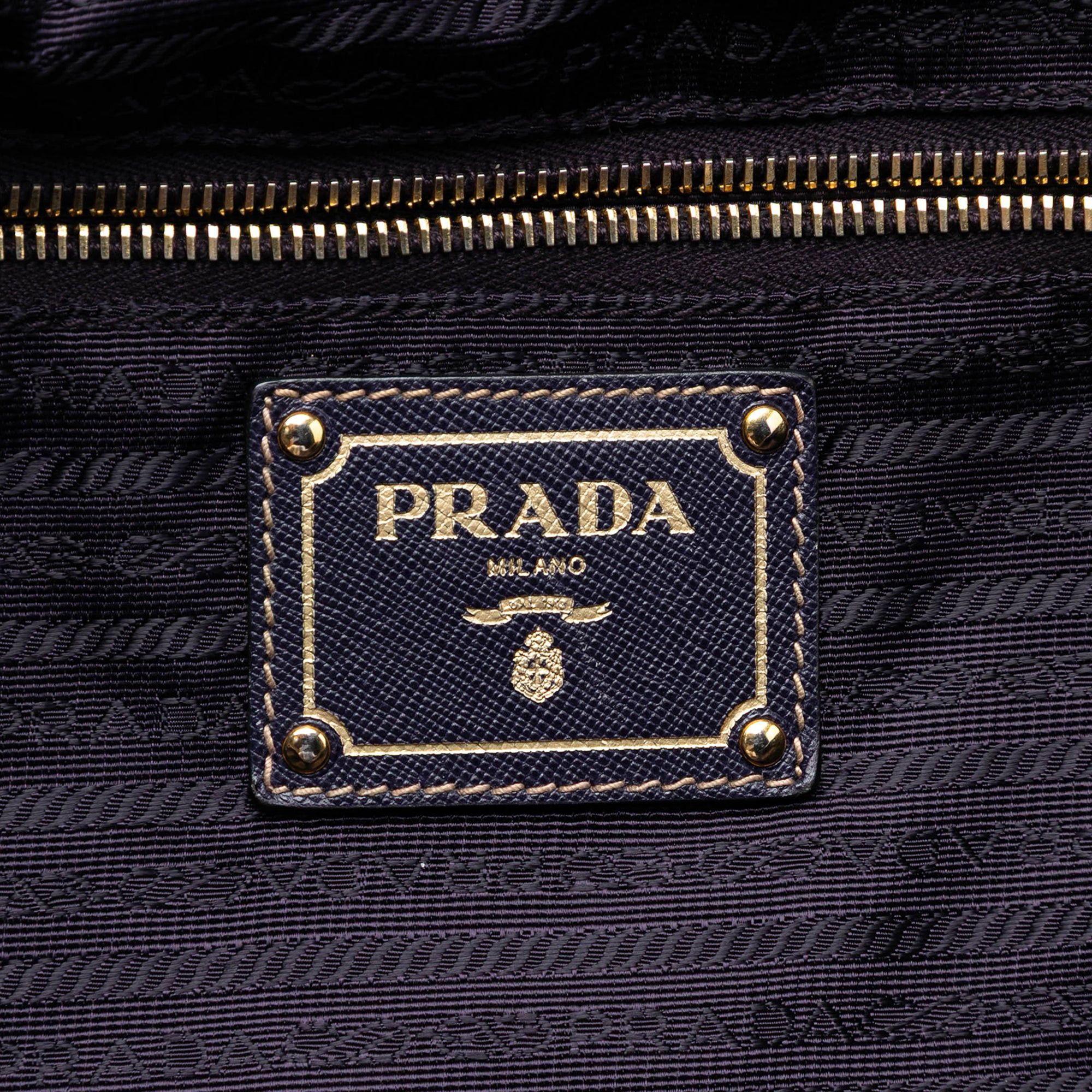 Prada Saffiano Trimmed Tessuto Satchel Size ONE SIZE - 5 Thumbnail