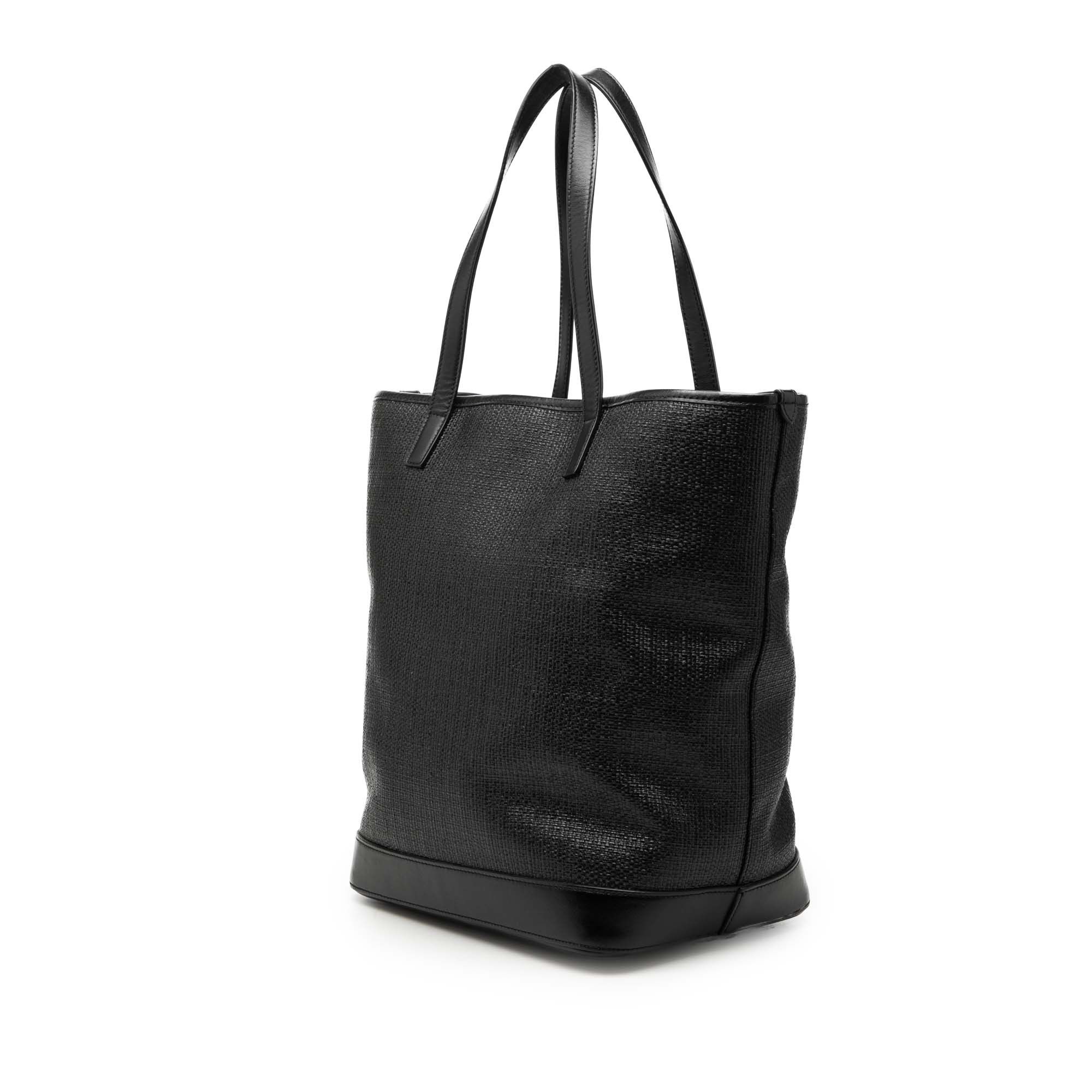 Saint Laurent Paris Raffia Teddy Shopping Tote Size ONE SIZE - 2 Thumbnail