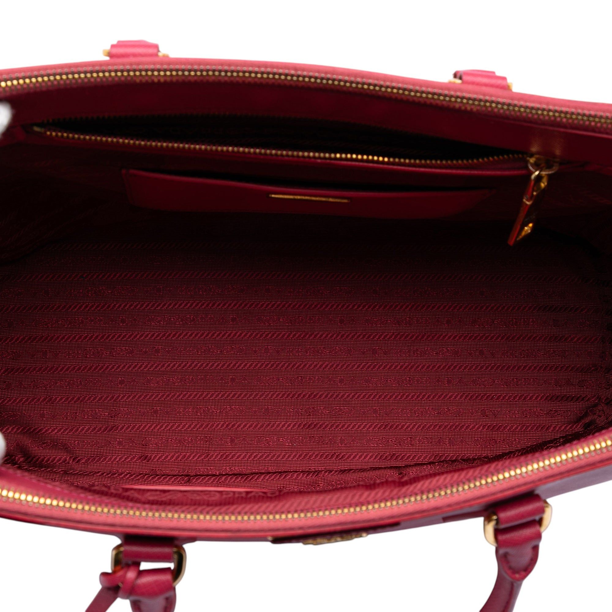 Prada Large Saffiano Lux Galleria Double Zip Satchel Size ONE SIZE - 4 Thumbnail